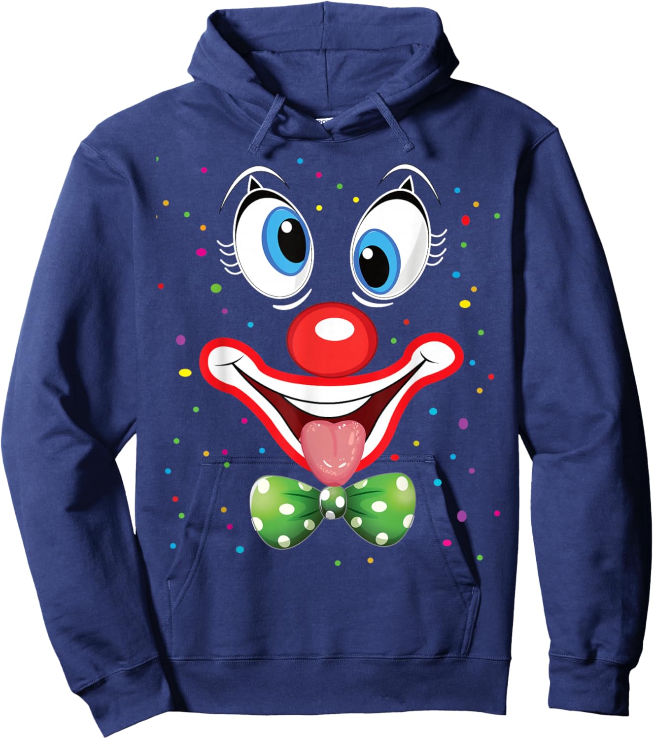 Carnival Clown Face Circus Costume Kids Men Women Carnivals Hoodie - Hoodie | Navy
