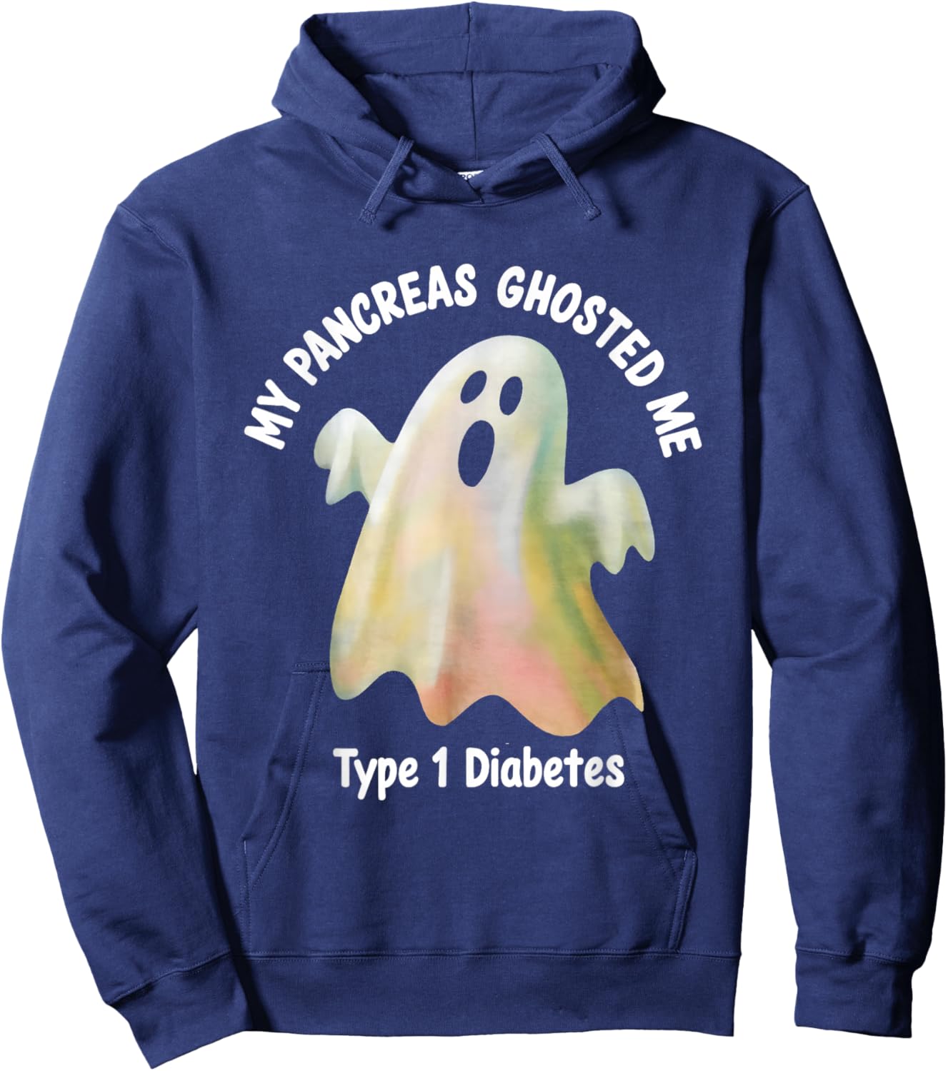 Halloween My Pancreas Ghosted Me Diabetes Boys & Girls Hoodie - Hoodie | Navy