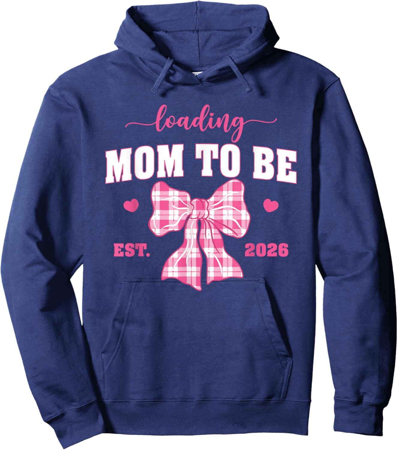 Loading Mom to Be 2026 Cute Pregnancy Announcement Hoodie - Hoodie | Navy