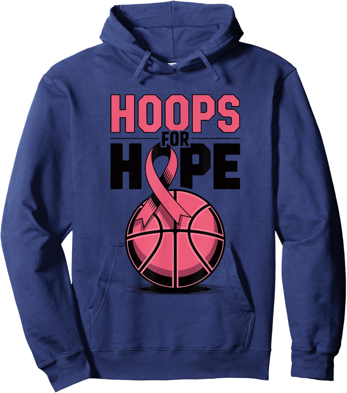 Hoops for Hope Basketball Hoodie - Hoodie | Navy