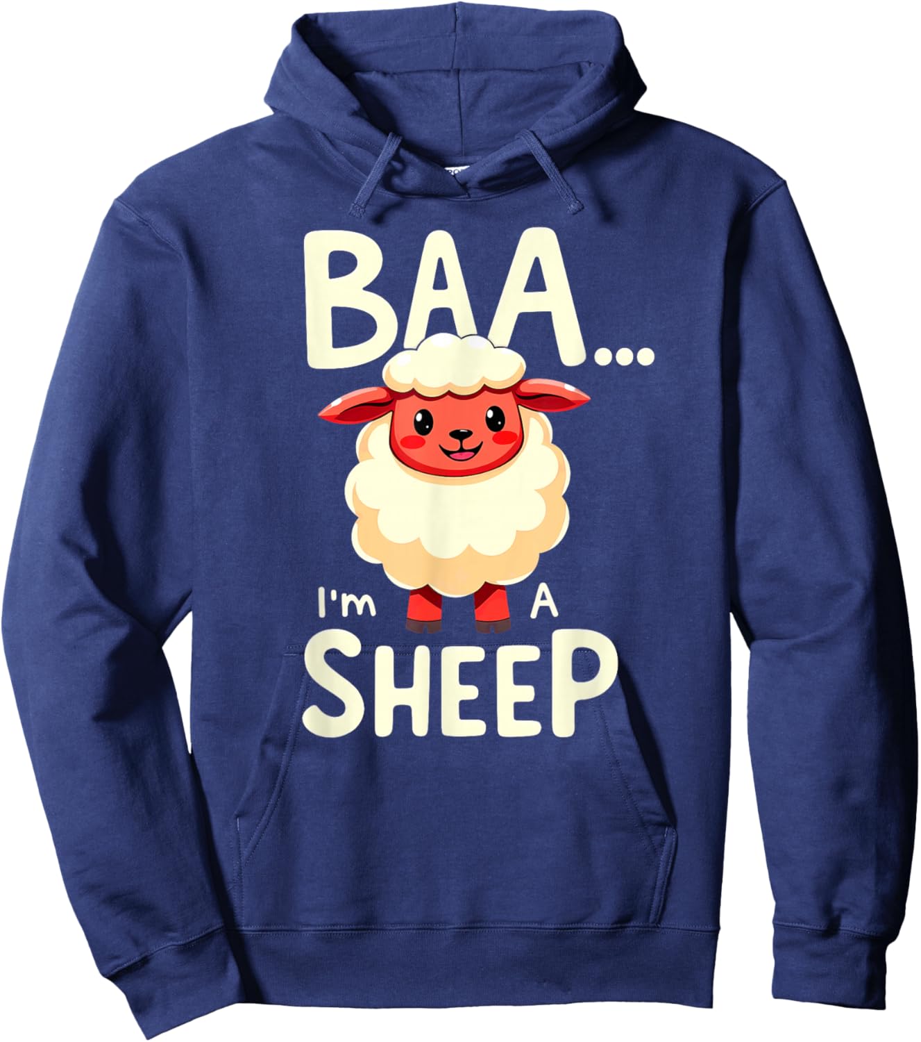 Lamb Farmer Baa I'm A Sheep Halloween Hoodie - Hoodie | Navy