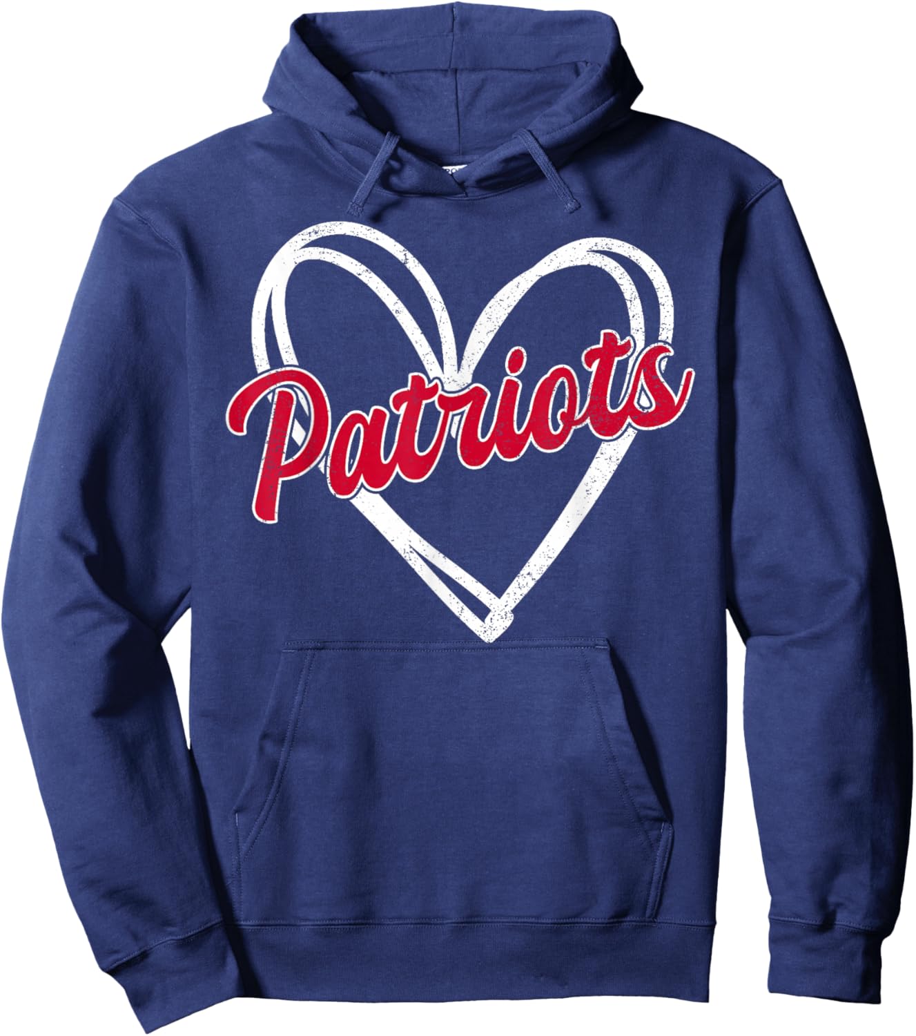 Vintage Patriot Vintage Heart Design Men Women Kids Hoodie - Hoodie | Navy