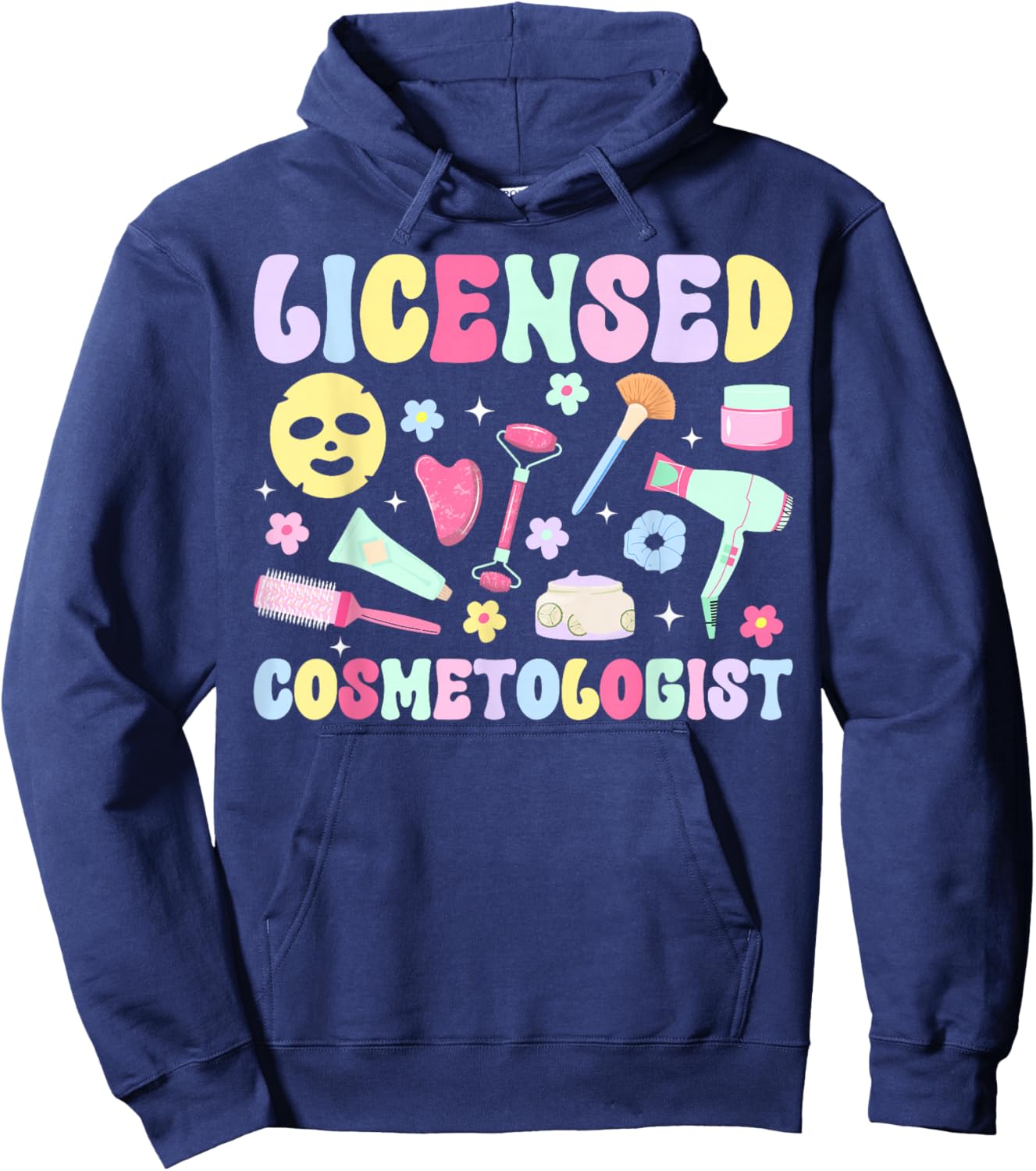 Licensed Cosmetologist Appreciation Cosmetology Hoodie - Hoodie | Navy