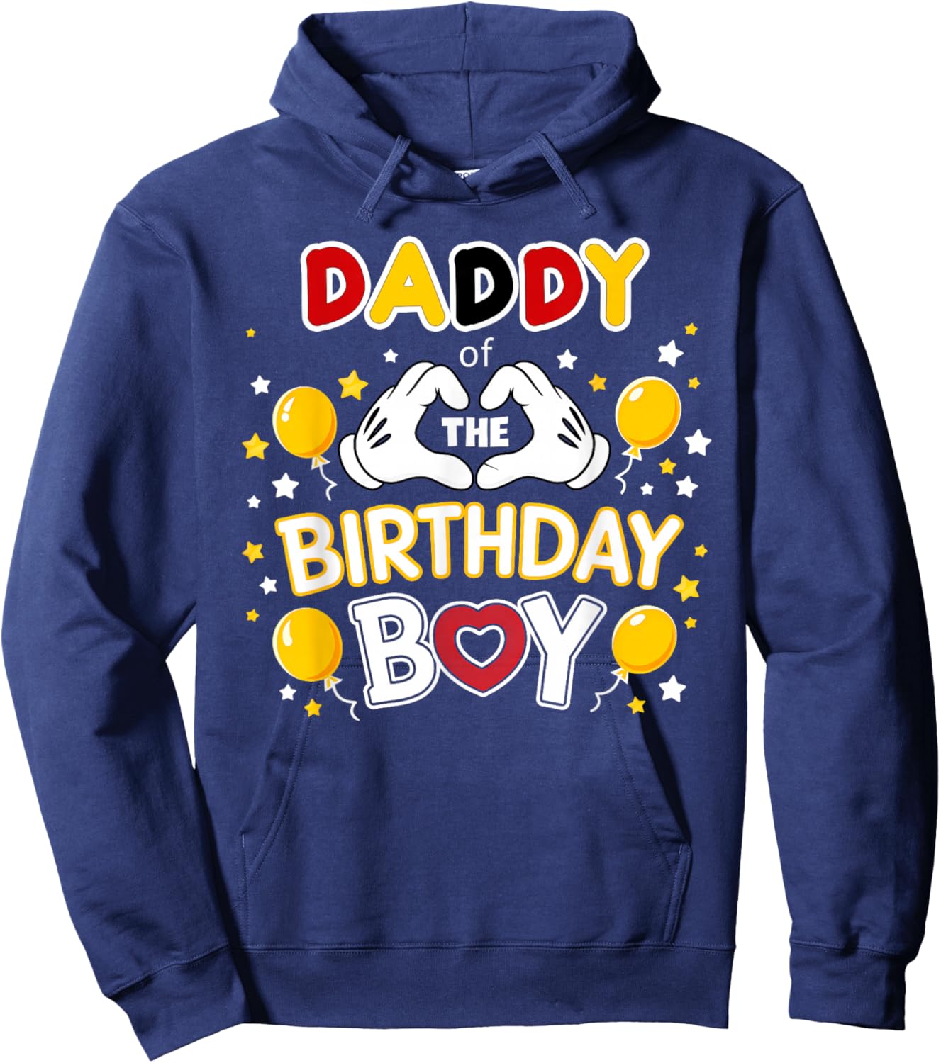Daddy of The Birthday Boy Shirt Matching Dad Son Family Bday Hoodie - Hoodie | Navy
