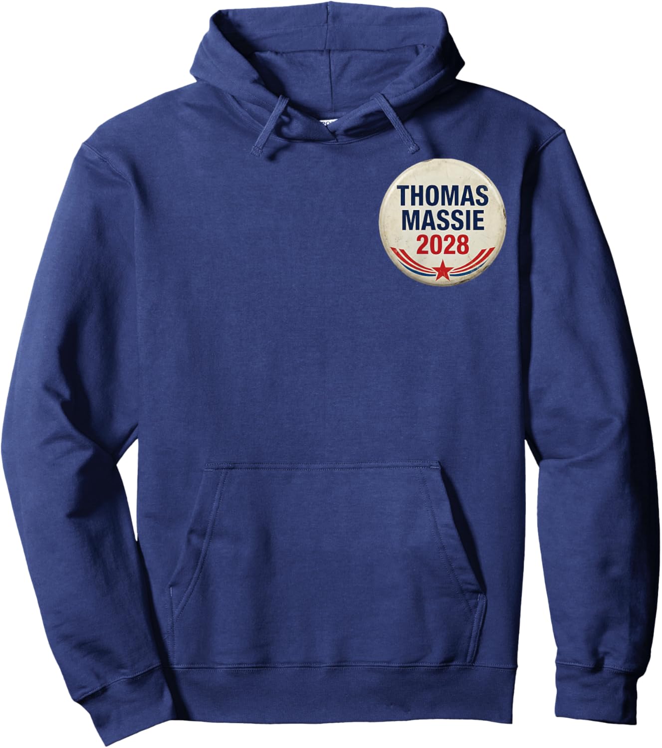 Thomas Massie Supporter Election 2028 President (2 Sides) Hoodie - Hoodie | Navy