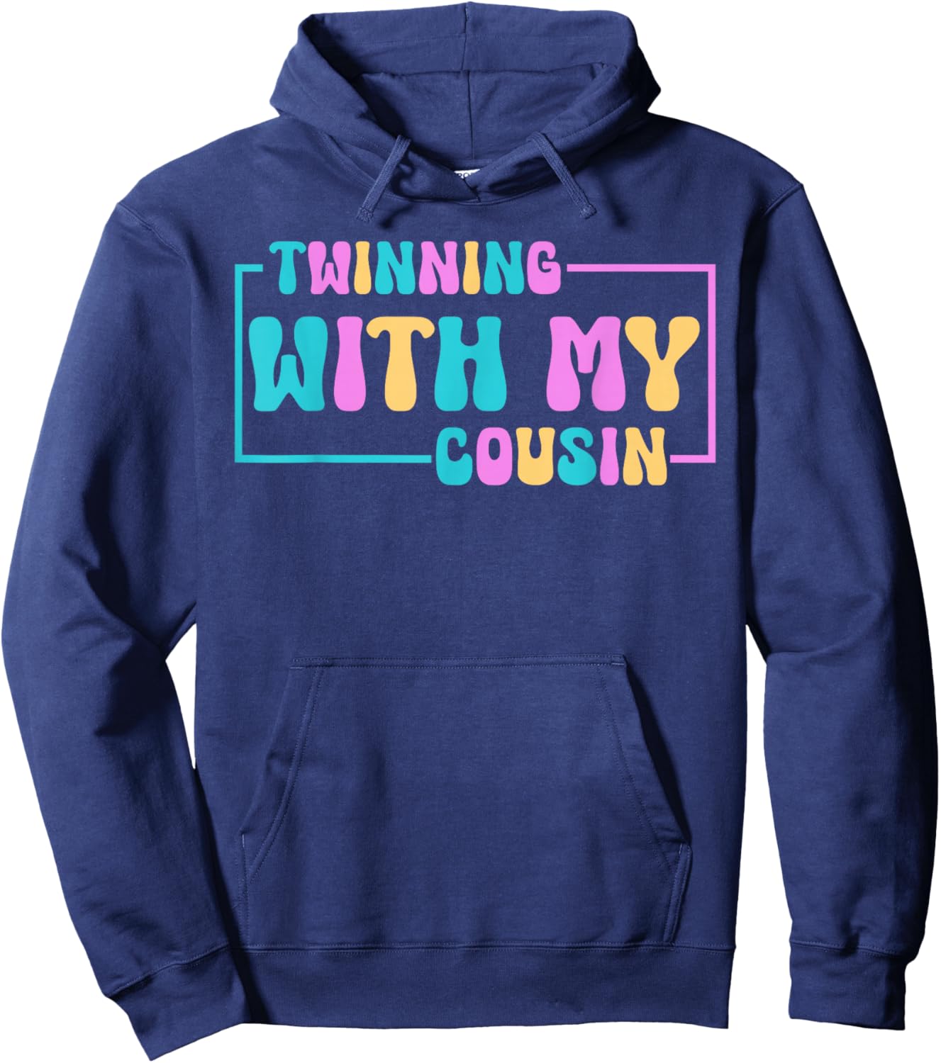 Friends Twinning with My Bestie Cousin for Spirit Week Girls Hoodie - Hoodie | Navy
