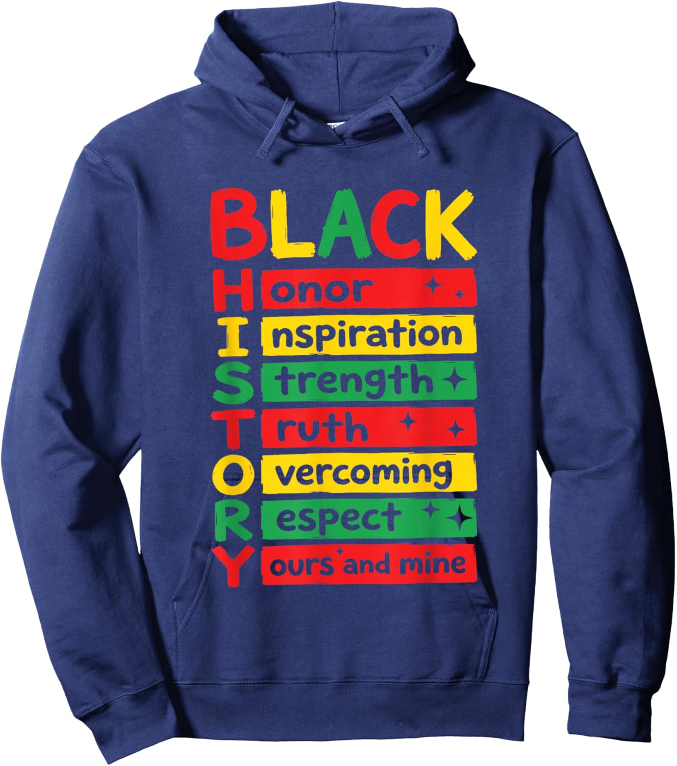 Black History Month Melanin African American Men Women Kids Hoodie - Hoodie | Navy