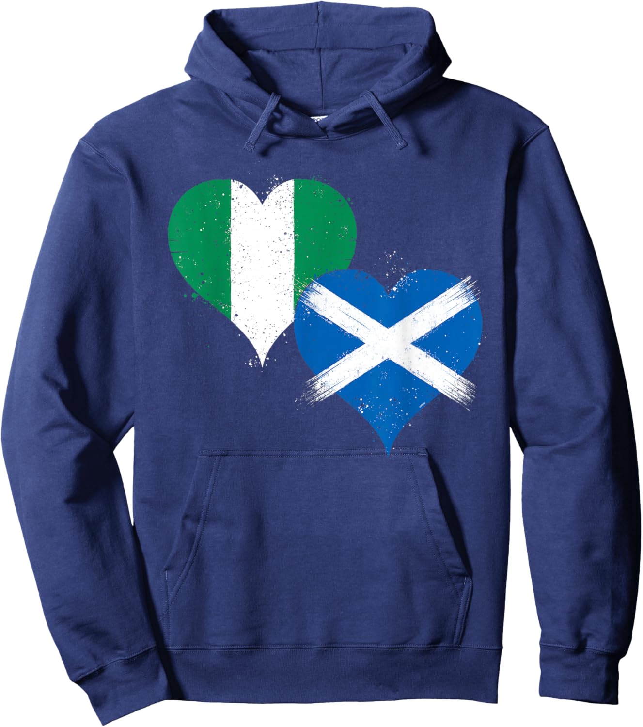 Cool Nigeria Scotland Flag for Proud Scottish Nigerian Pride Hoodie - Hoodie | Navy