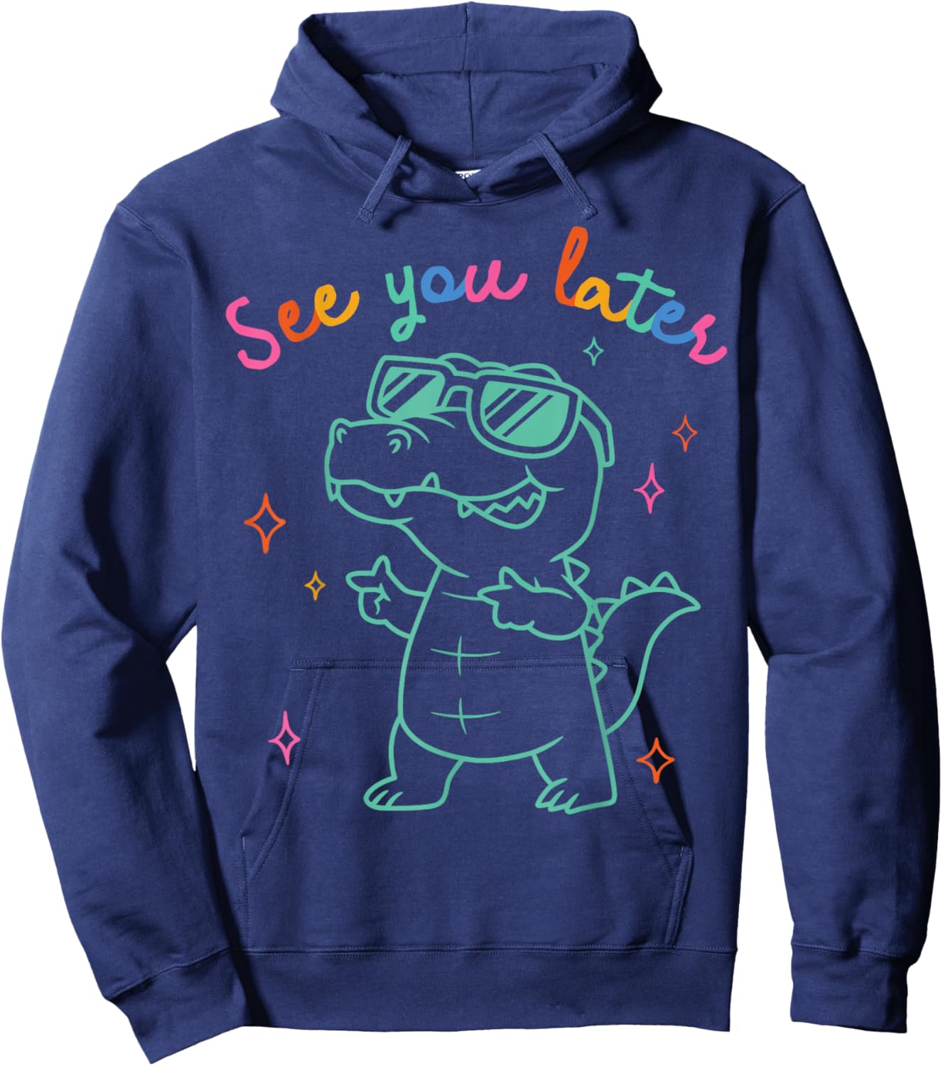 See Ya Later Alligator Funny Gator Hoodie - Hoodie | Navy