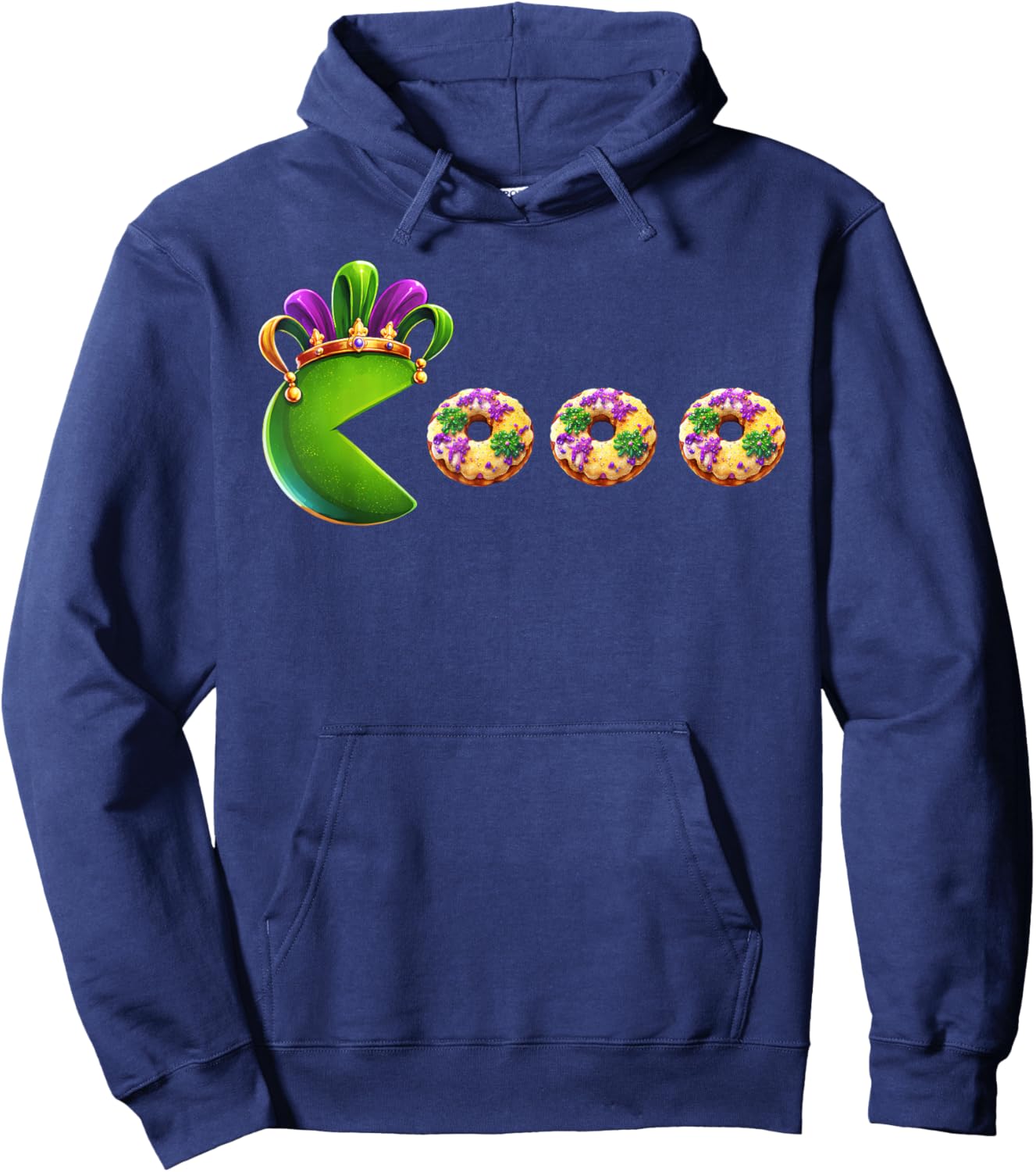 Gamer Mardi Gras Carnival Jester Beads Gaming Boys Teen Hoodie - Hoodie | Navy