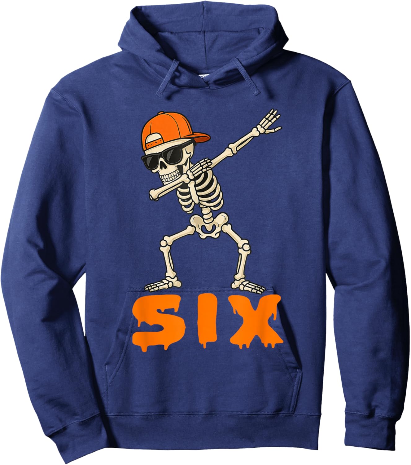 Funny Dabbing Skeleton 67 Meme Matching Halloween Costume Hoodie - Hoodie | Navy