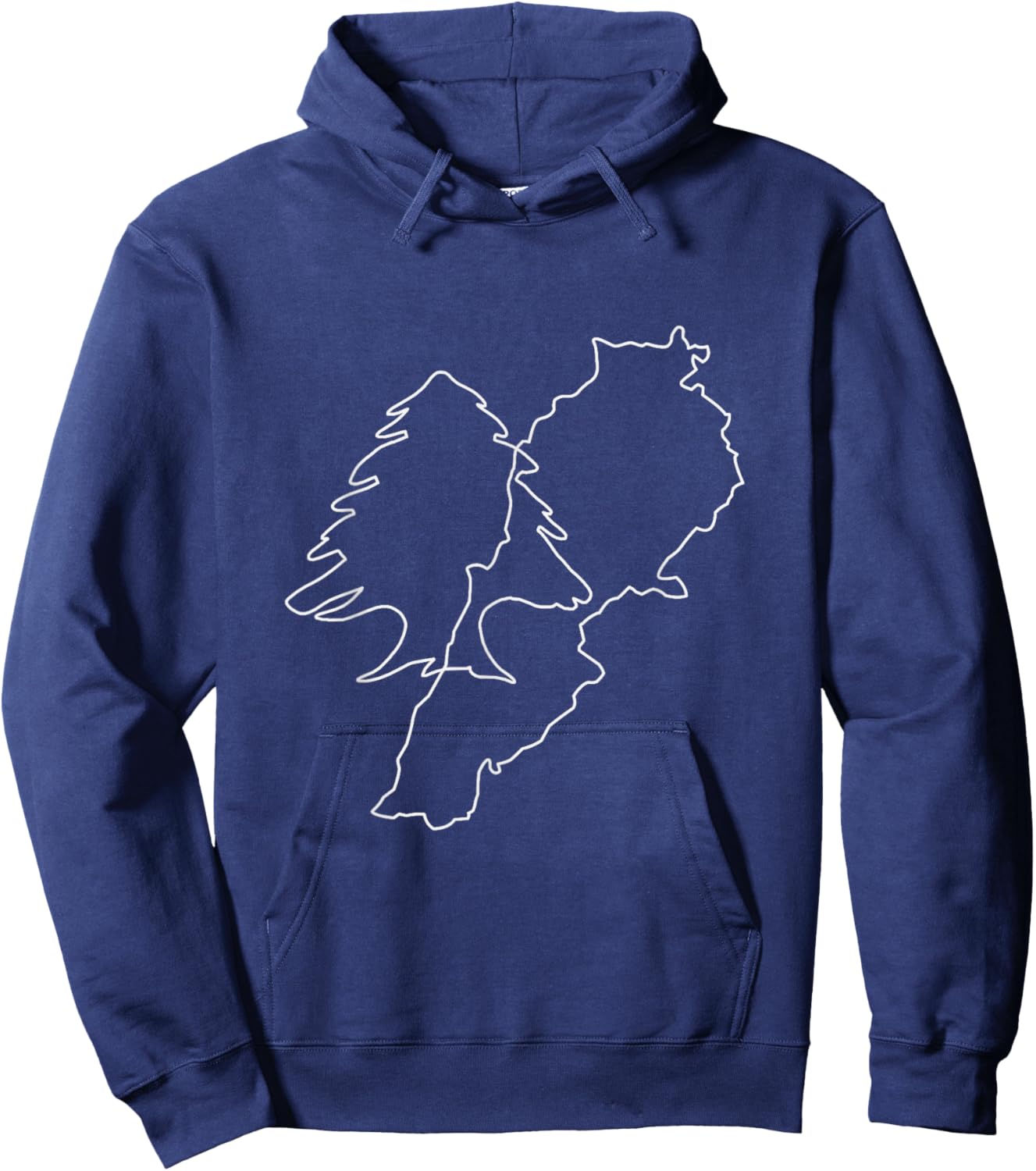 Lebanon Flag Map Beirut, Cedar Tree Lebanese Heritage Design Hoodie - Hoodie | Navy