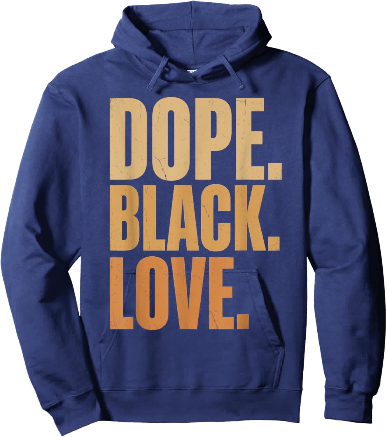 Matching Couples Dope Black Love Melanin Couple Melanated Hoodie - Hoodie | Navy