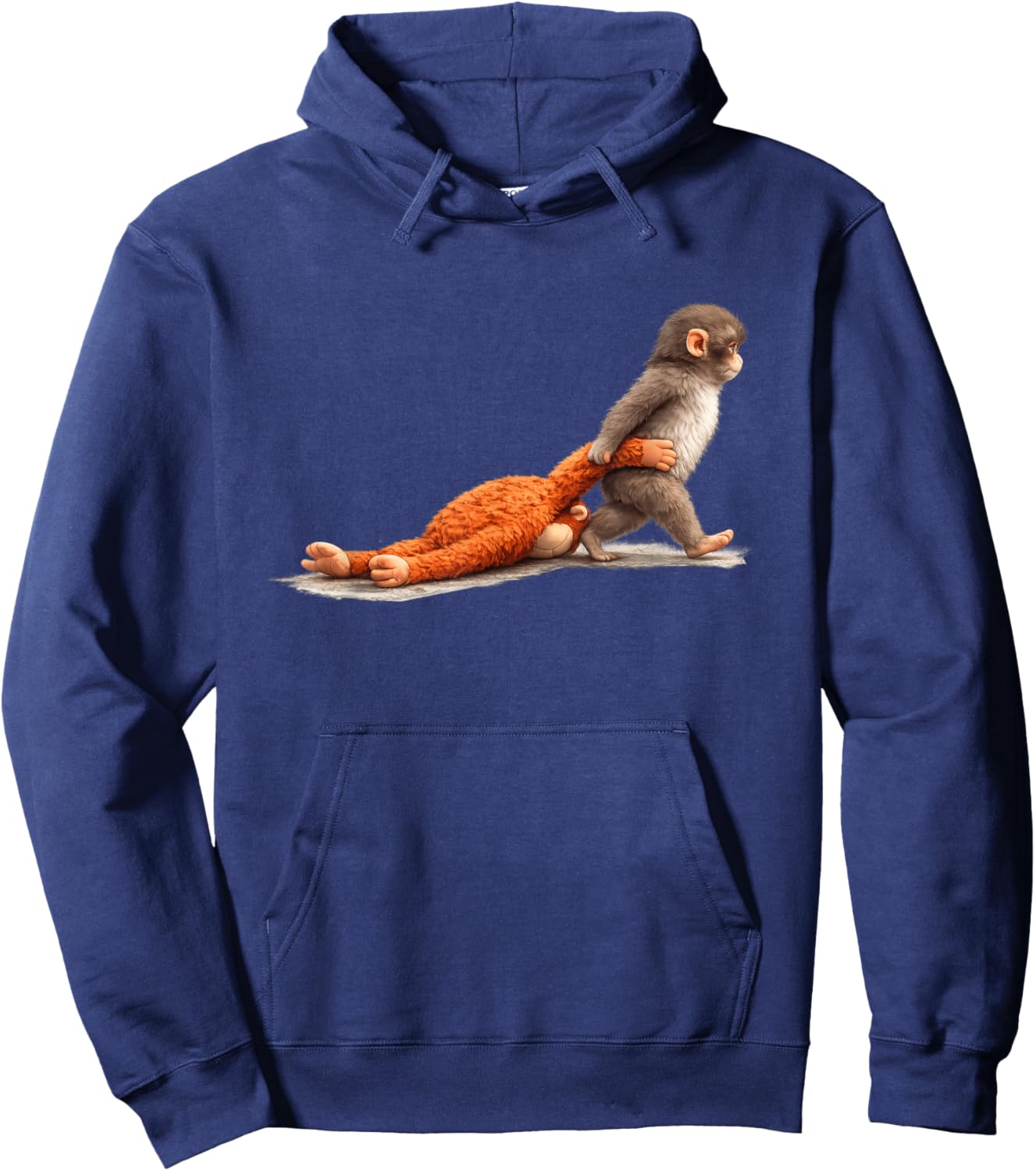 Cute Monkey Punch Hoodie - Hoodie | Navy