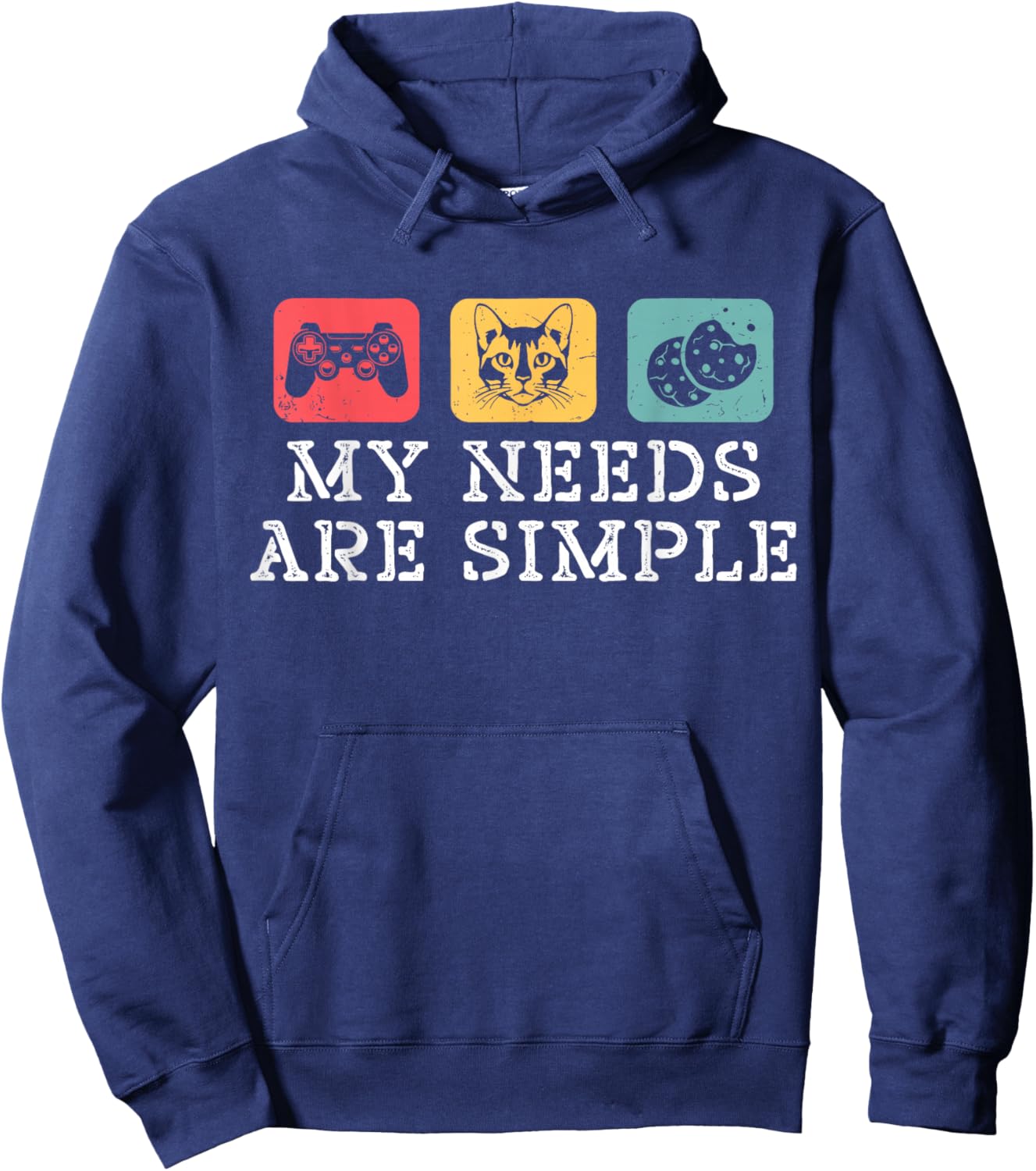 T-Shirt Hoodie - Hoodie | Navy