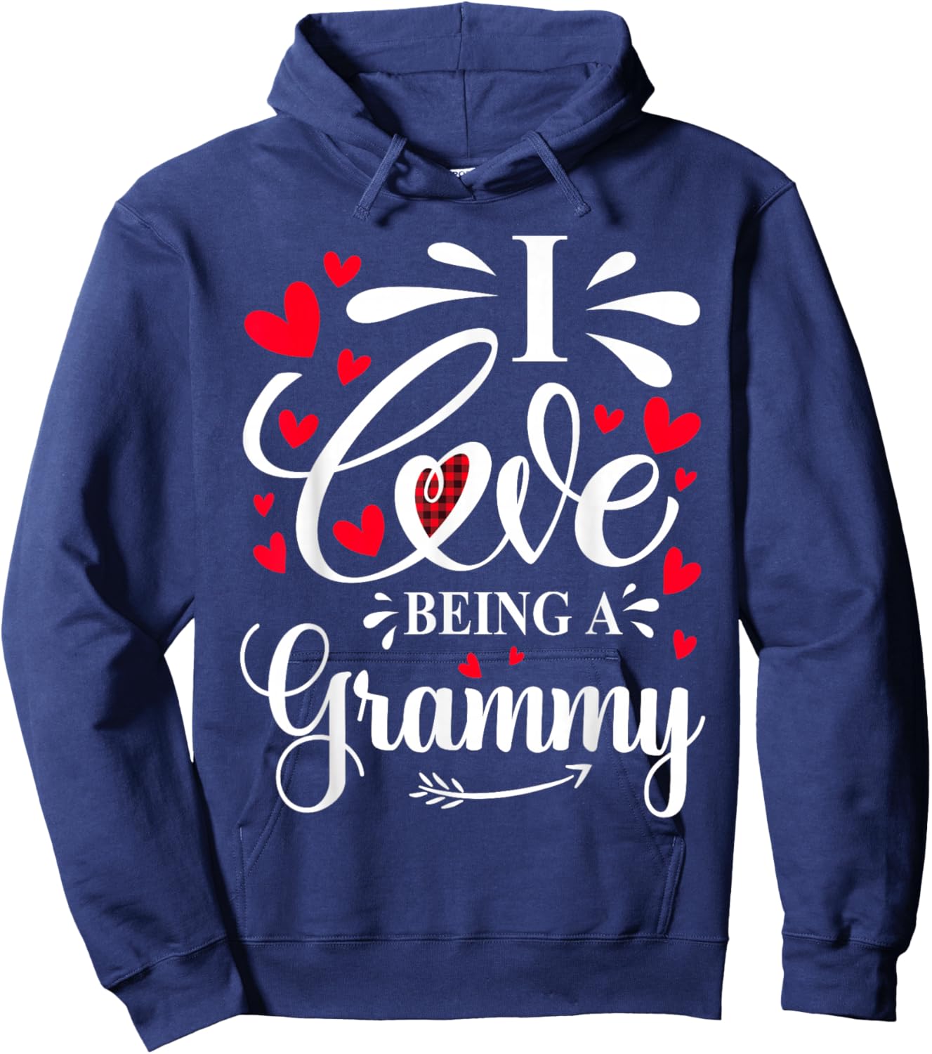 I Love Being A Grammy Valentines Hoodie - Hoodie | Navy