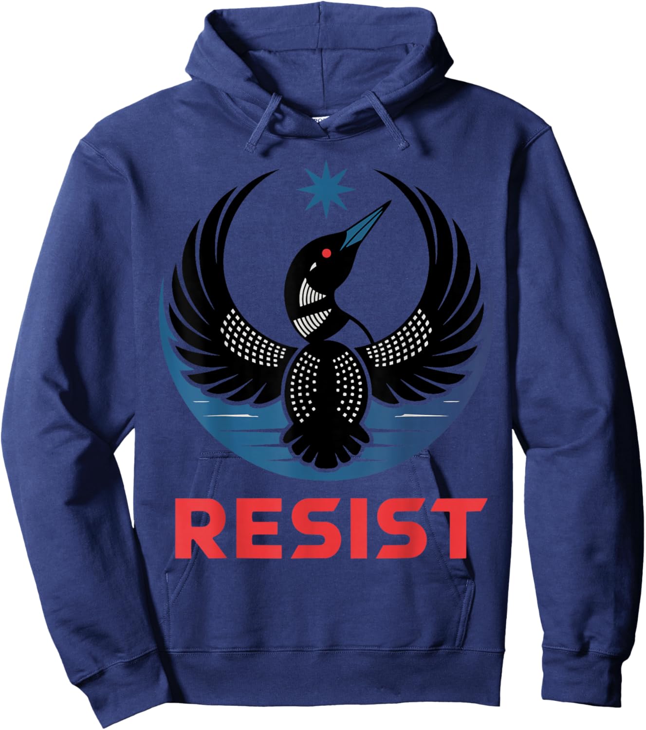 Resist Minnesota Rebel New State Flag Women Men Hoodie - Hoodie | Navy