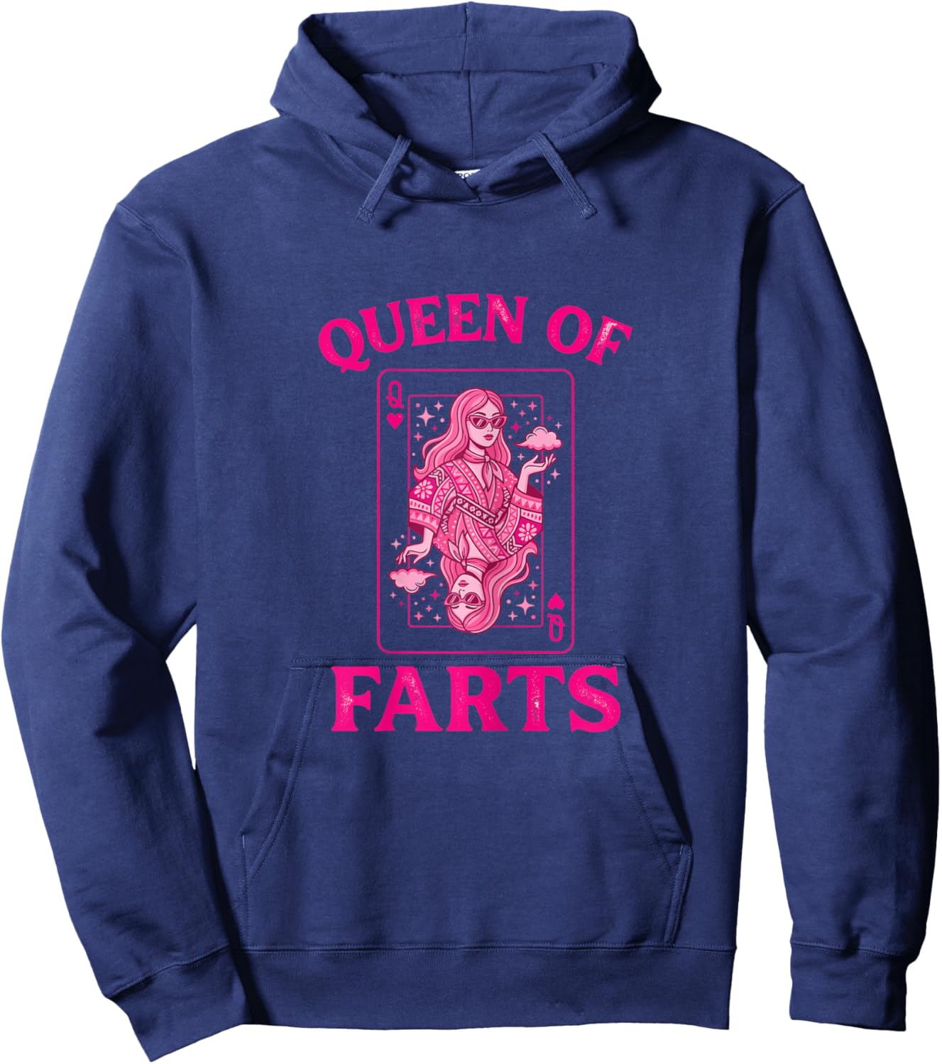 Queen of Farts Hoodie - Hoodie | Navy