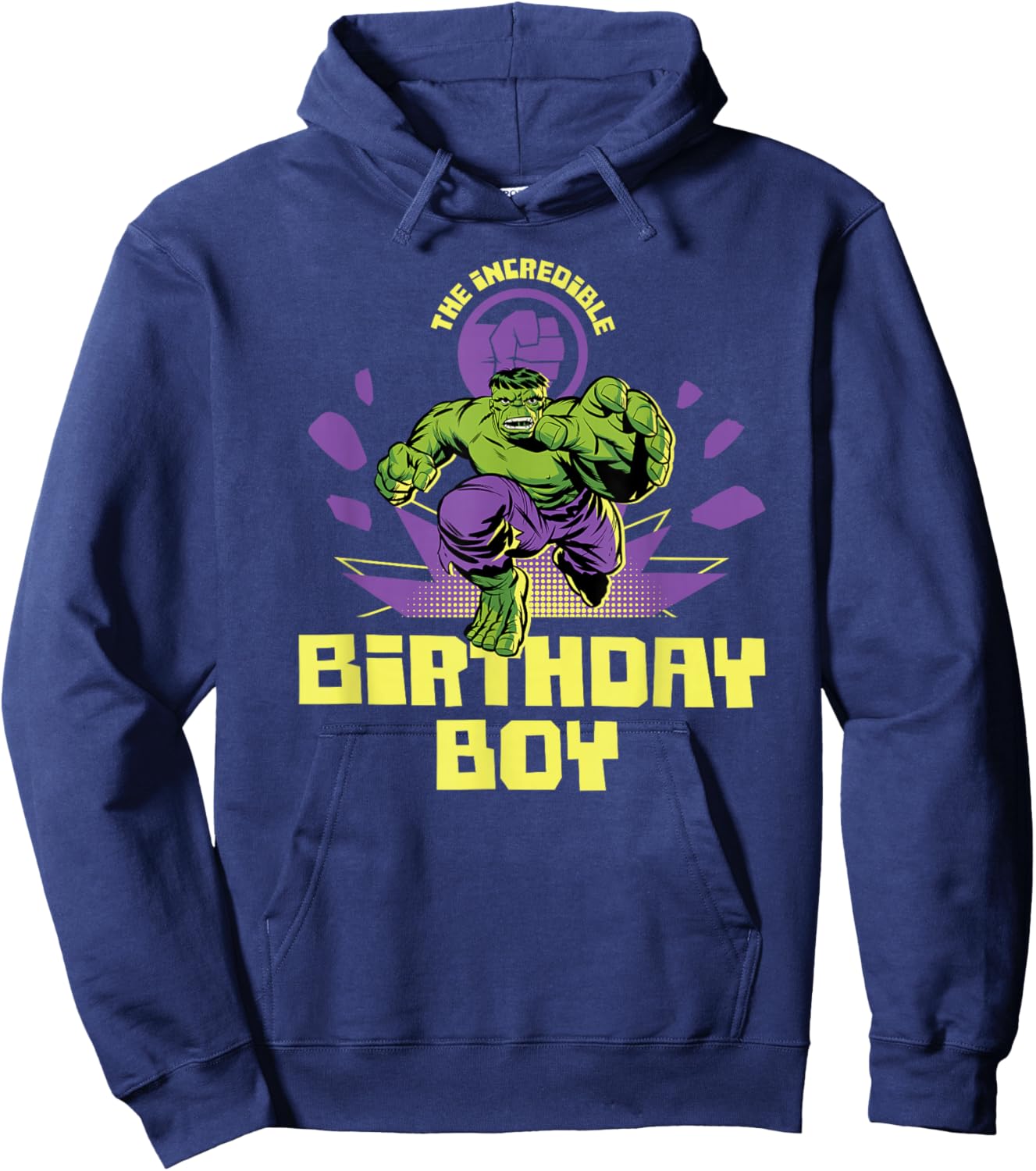 Marvel Super Heroes Hulk The Incredible Birthday Boy Party Hoodie - Hoodie | Navy