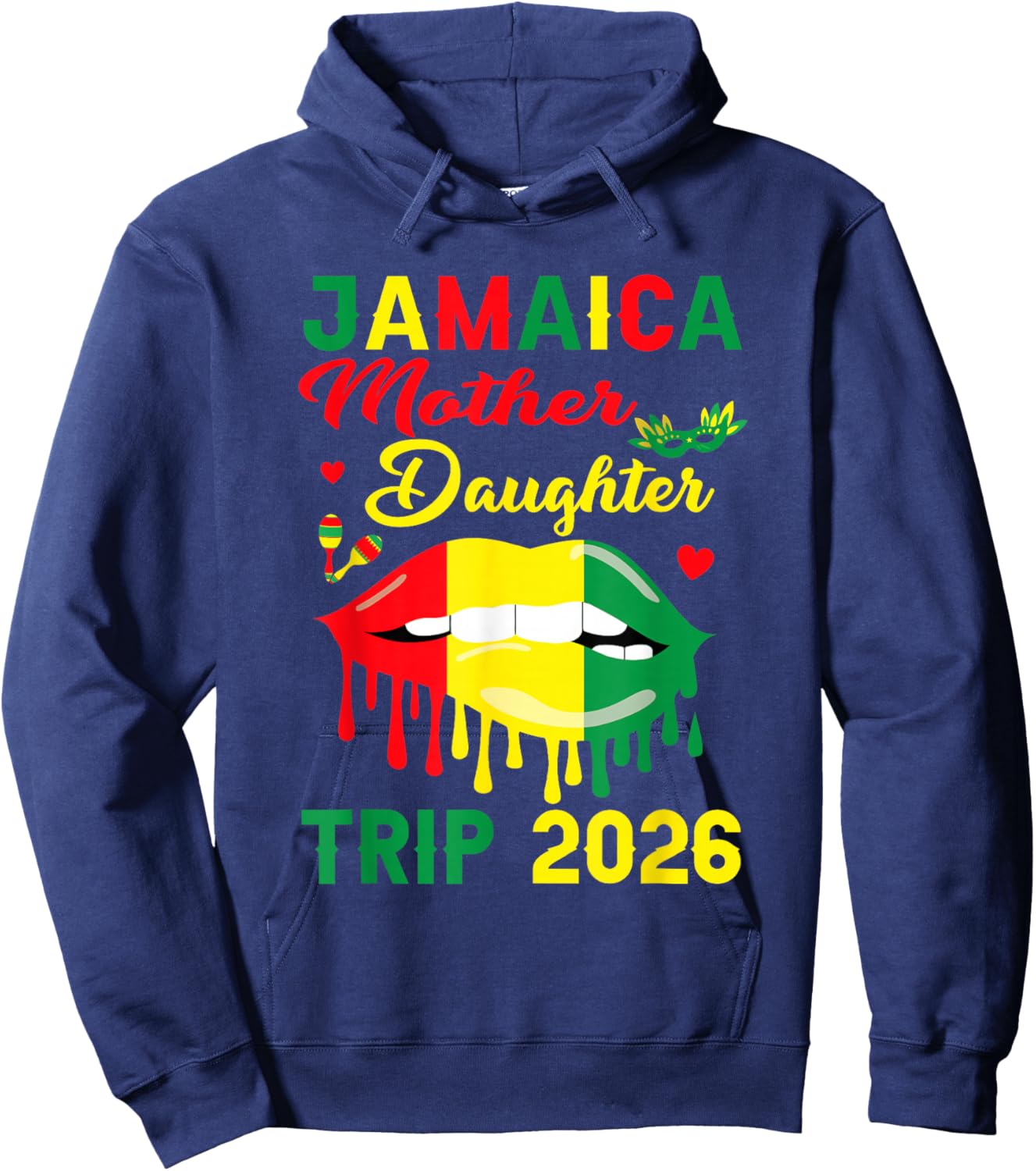 Jamaica Mother Daughter Trip 2026 Mom Daughter Family Vacay Hoodie - Hoodie | Navy