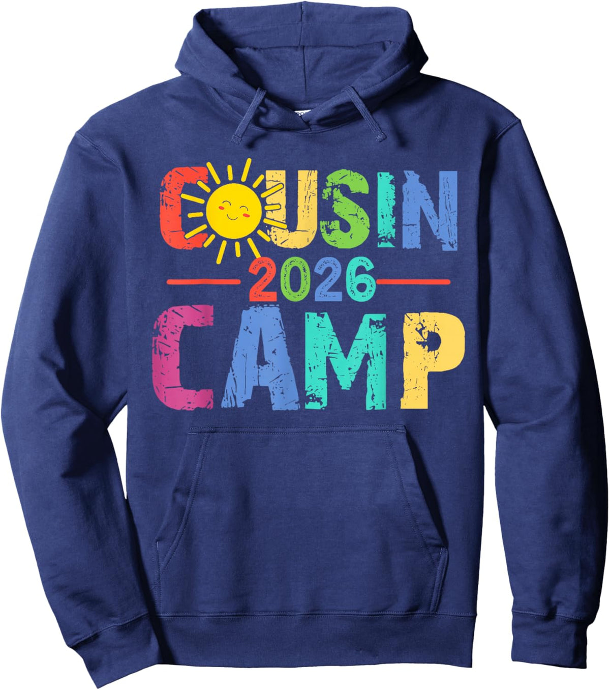 Family Camping Summer Vacation Crew Cousin Camp 2026 Hoodie - Hoodie | Navy