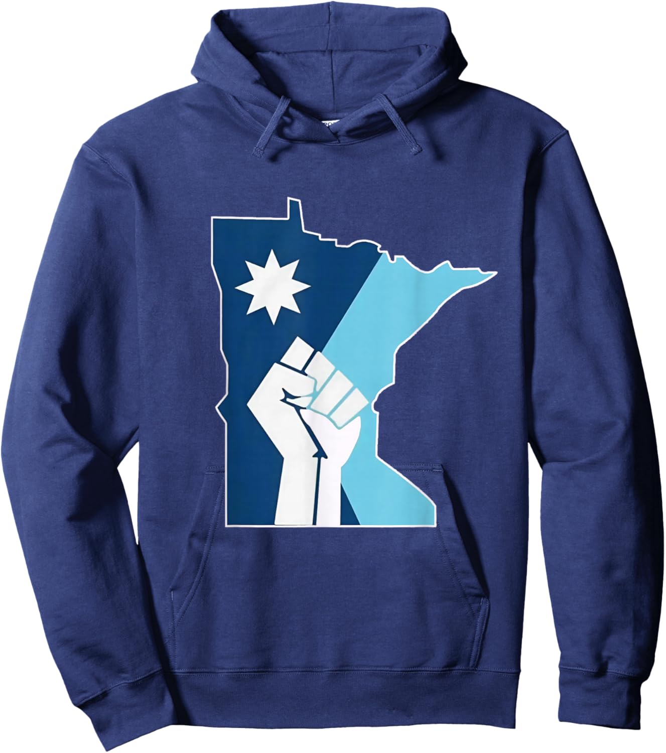 T-Shirt Hoodie - Hoodie | Navy