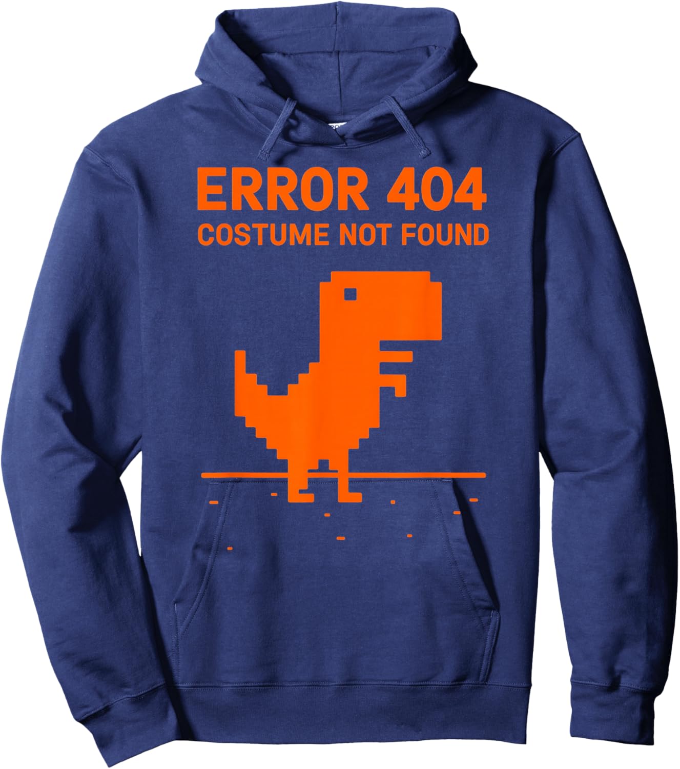 Error 404 Costume Not Found Funny Programmer Halloween Dino Hoodie - Hoodie | Navy
