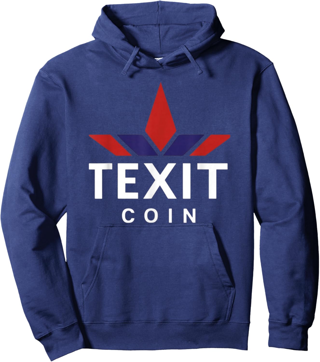 Texit Logo American Made Cryptocurrency Blockchain Hoodie - Hoodie | Navy