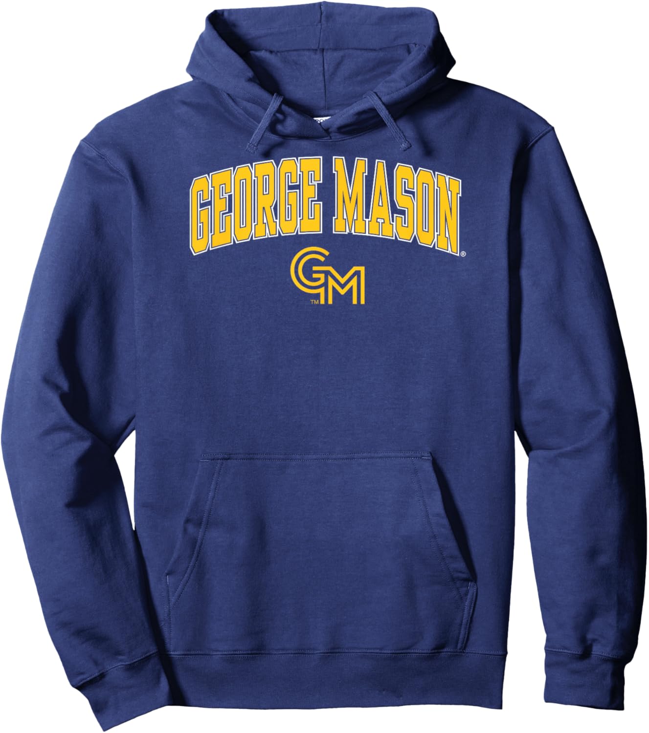 George Mason Patriots Arch Over Green Officially Licensed Hoodie - Hoodie | Navy