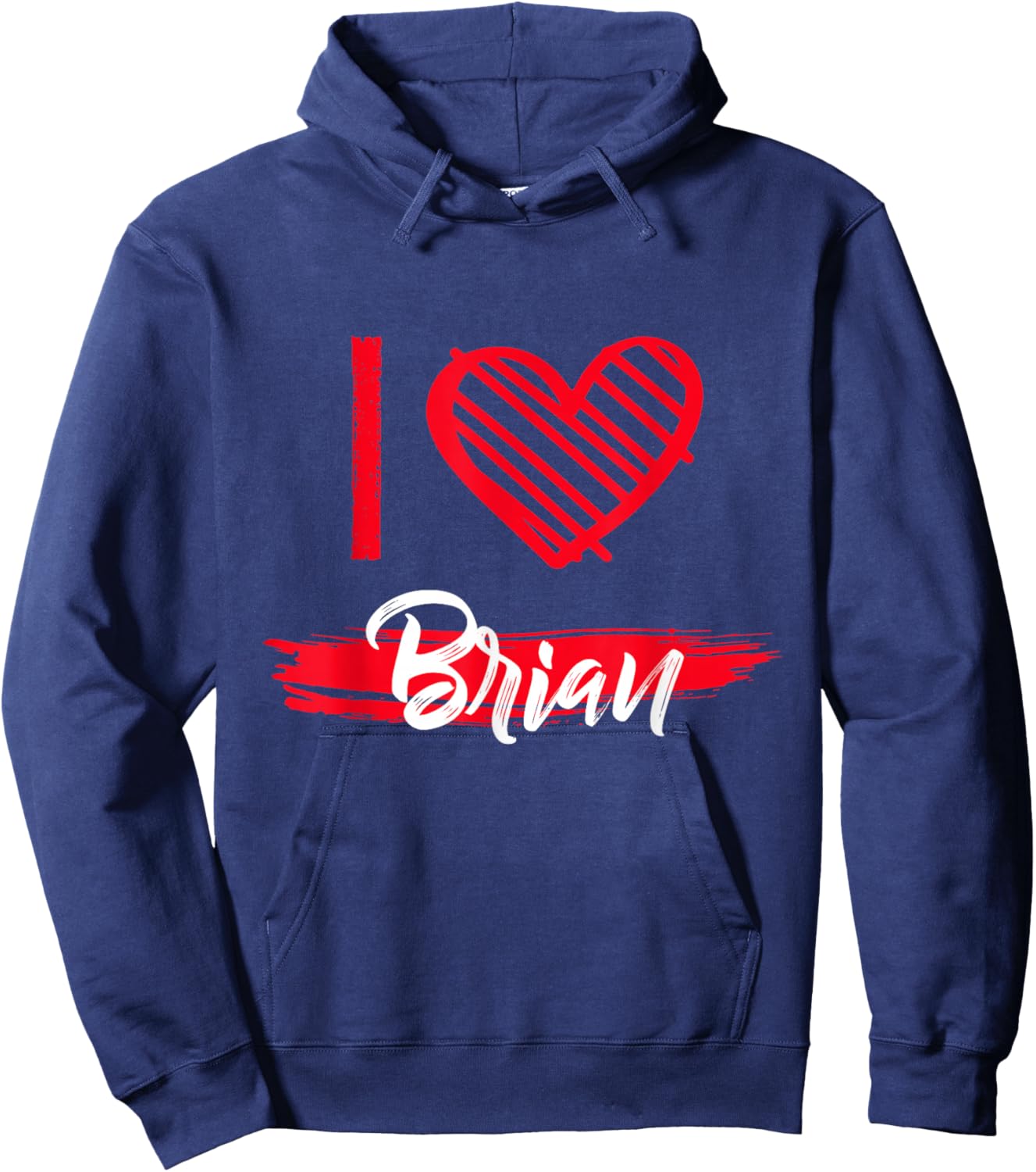 I Love Brian I Heart Brian Hoodie - Hoodie | Navy