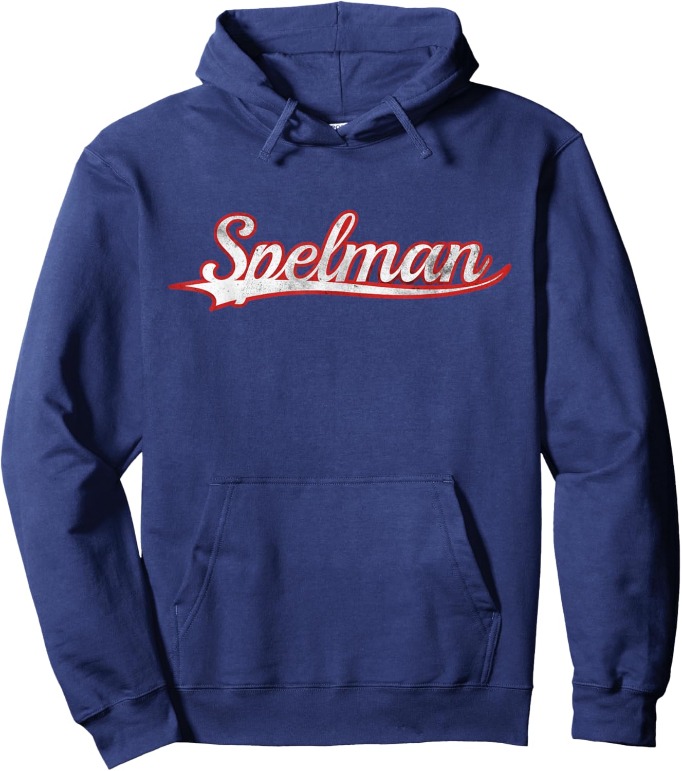 Spelman Atlanta Vintage Varsity Throwback Style Hoodie - Hoodie | Navy