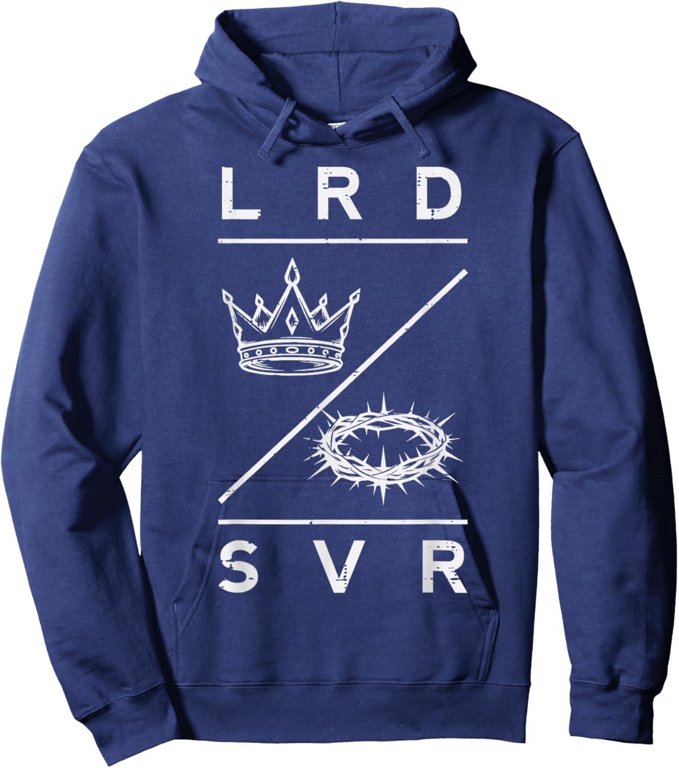 Lord Saviour Crown Christian God Jesus Bible Men Women Kids Hoodie - Hoodie | Navy