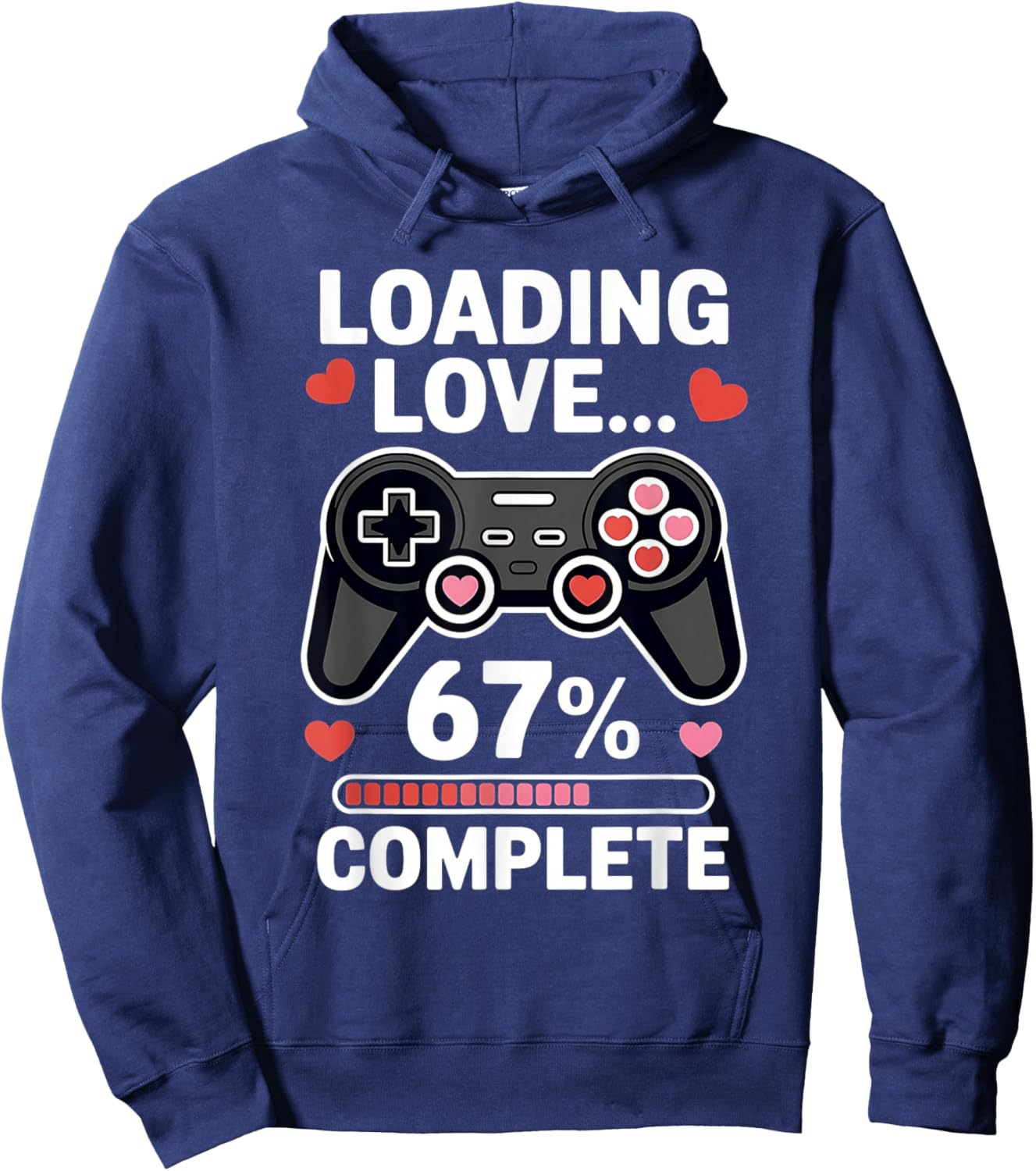 67 Six Seven Gamer Valentine's Day 6 7 Meme Boys Video Game Hoodie - Hoodie | Navy