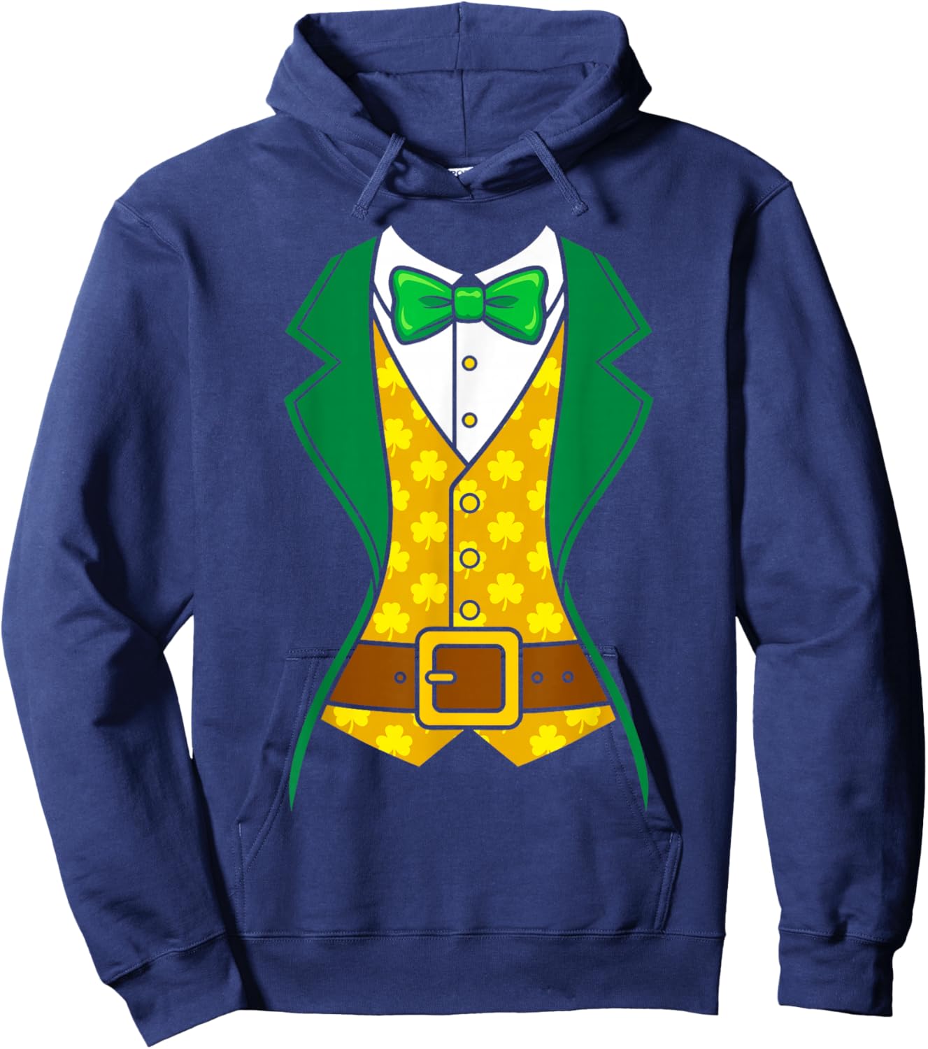 Tuxedo Women Leprechaun Costume Saint Patricks Day Boys Kids Hoodie - Hoodie | Navy