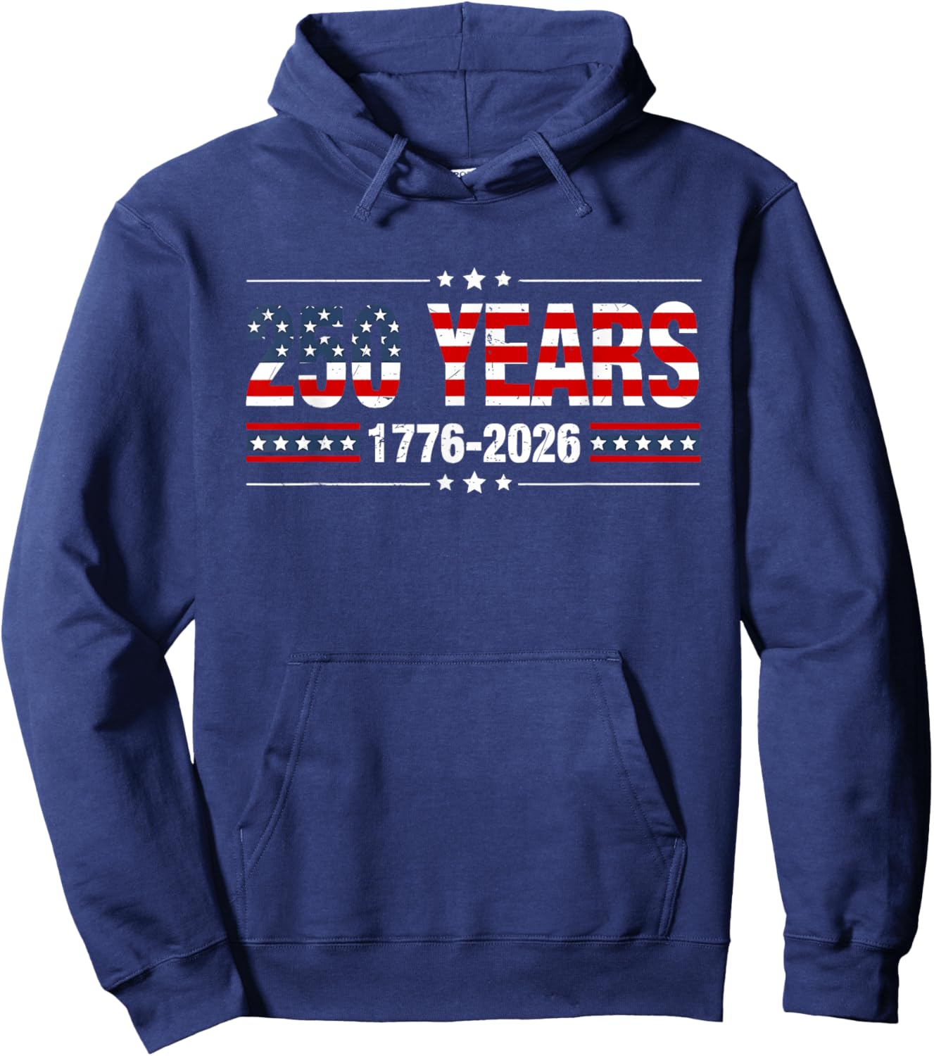 250 Years American 1776 2026 250th USA Men Women Hoodie - Hoodie | Navy