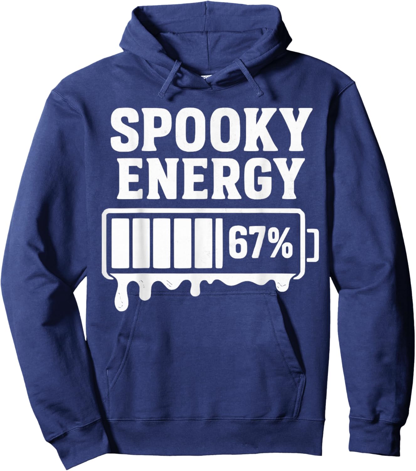 67 Halloween Spooky Energy Brainrot Meme Six Seven Boys Kids Hoodie - Hoodie | Navy