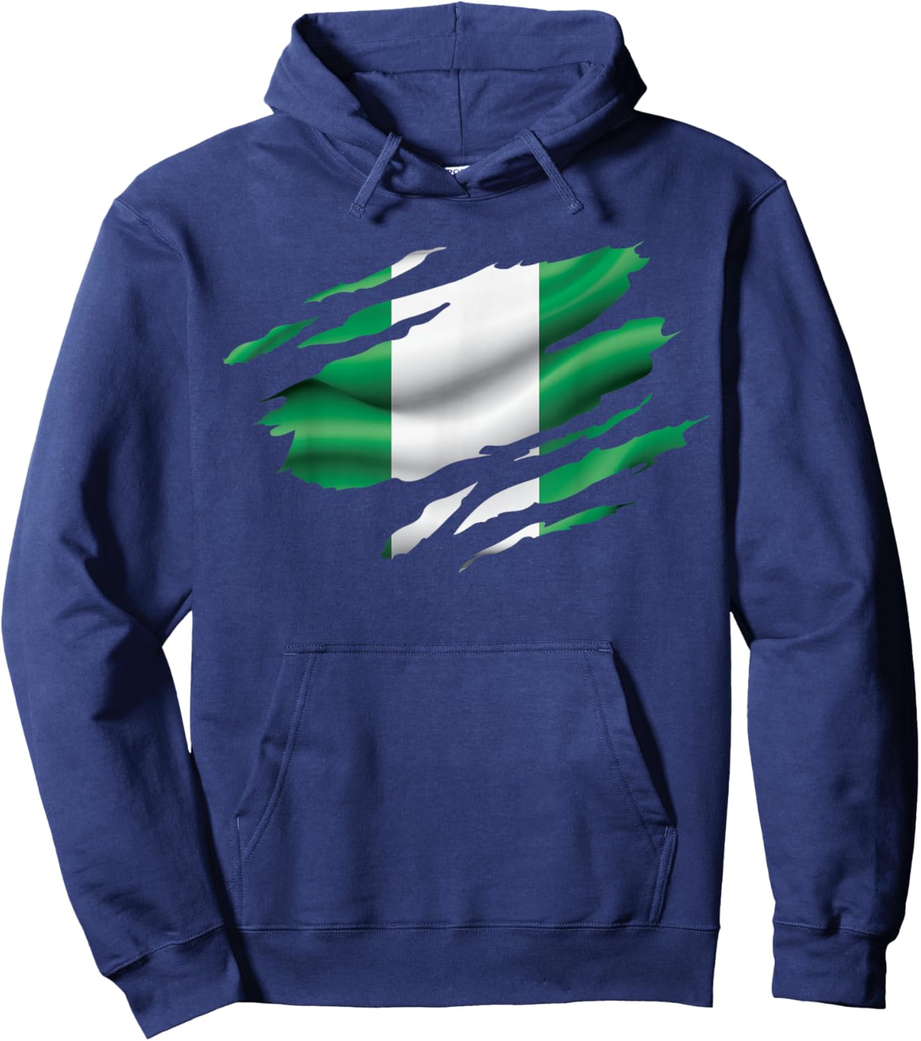 Nigeria Proud Heritage National Nigerian Flag Roots Hoodie - Hoodie | Navy