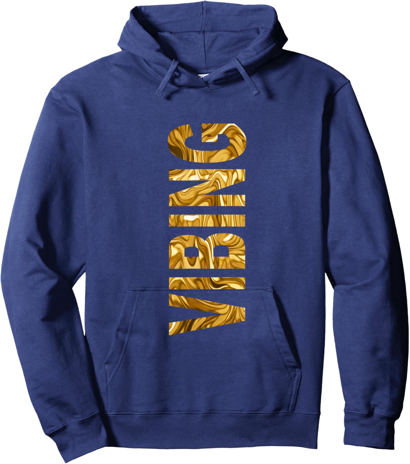 Brown Color Vibing Liquid Brown Graphic Hoodie - Hoodie | Navy