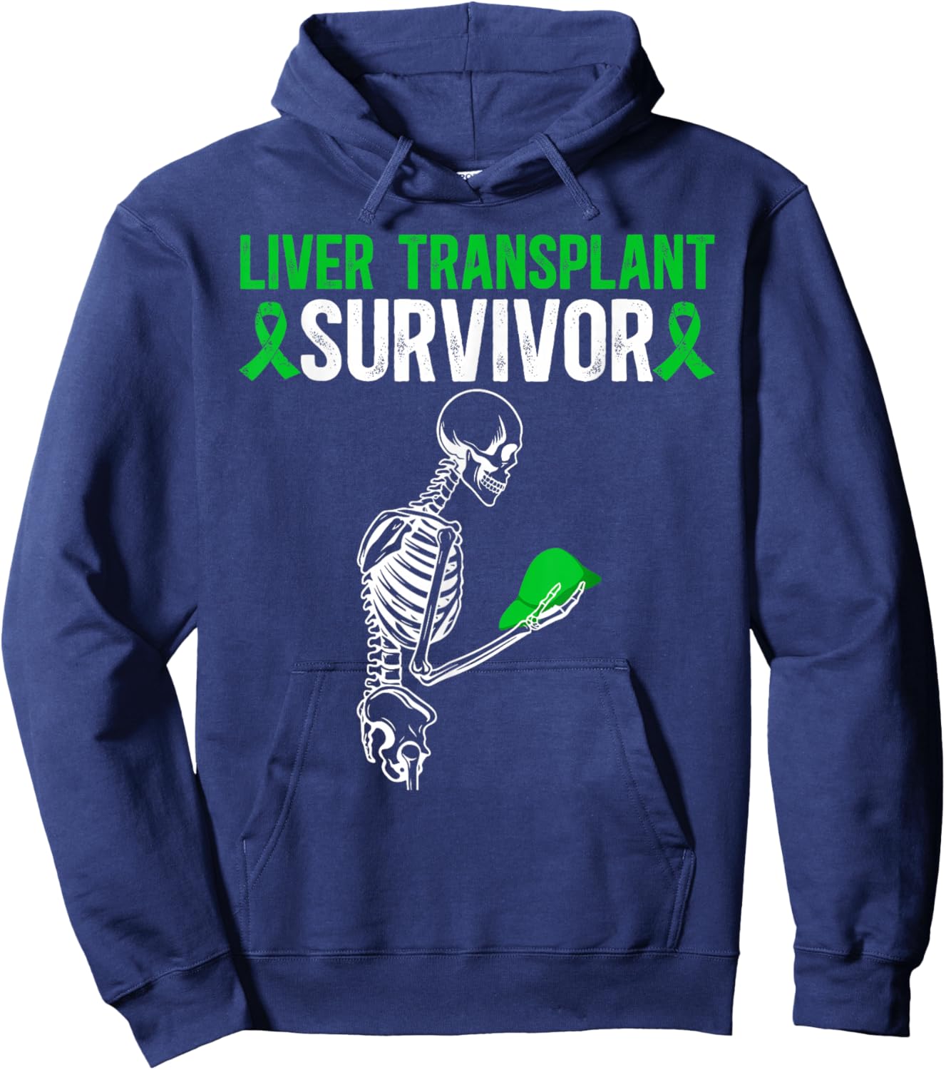 Liver Transplant Survivor Liver Transplant Surgery Hoodie - Hoodie | Navy