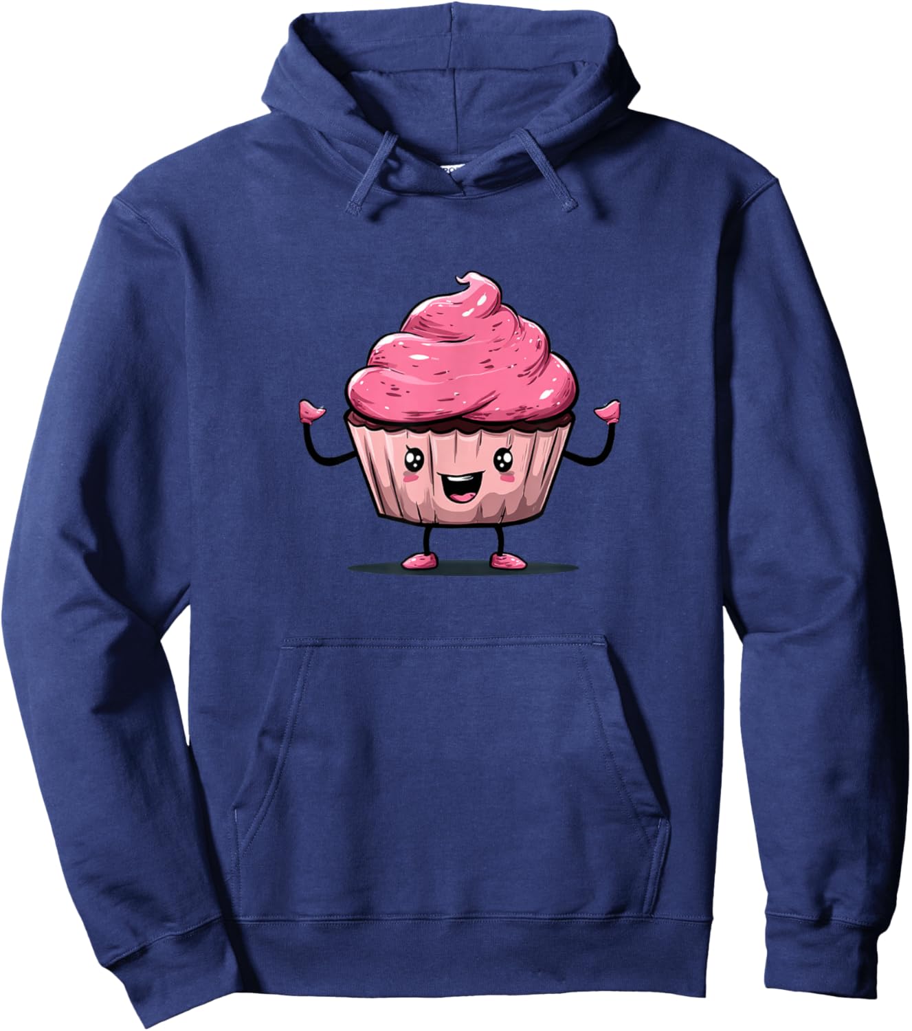 Cute Pink Cupcake Costume for Muffin and Baked Goods Lovers Hoodie - Hoodie | Navy