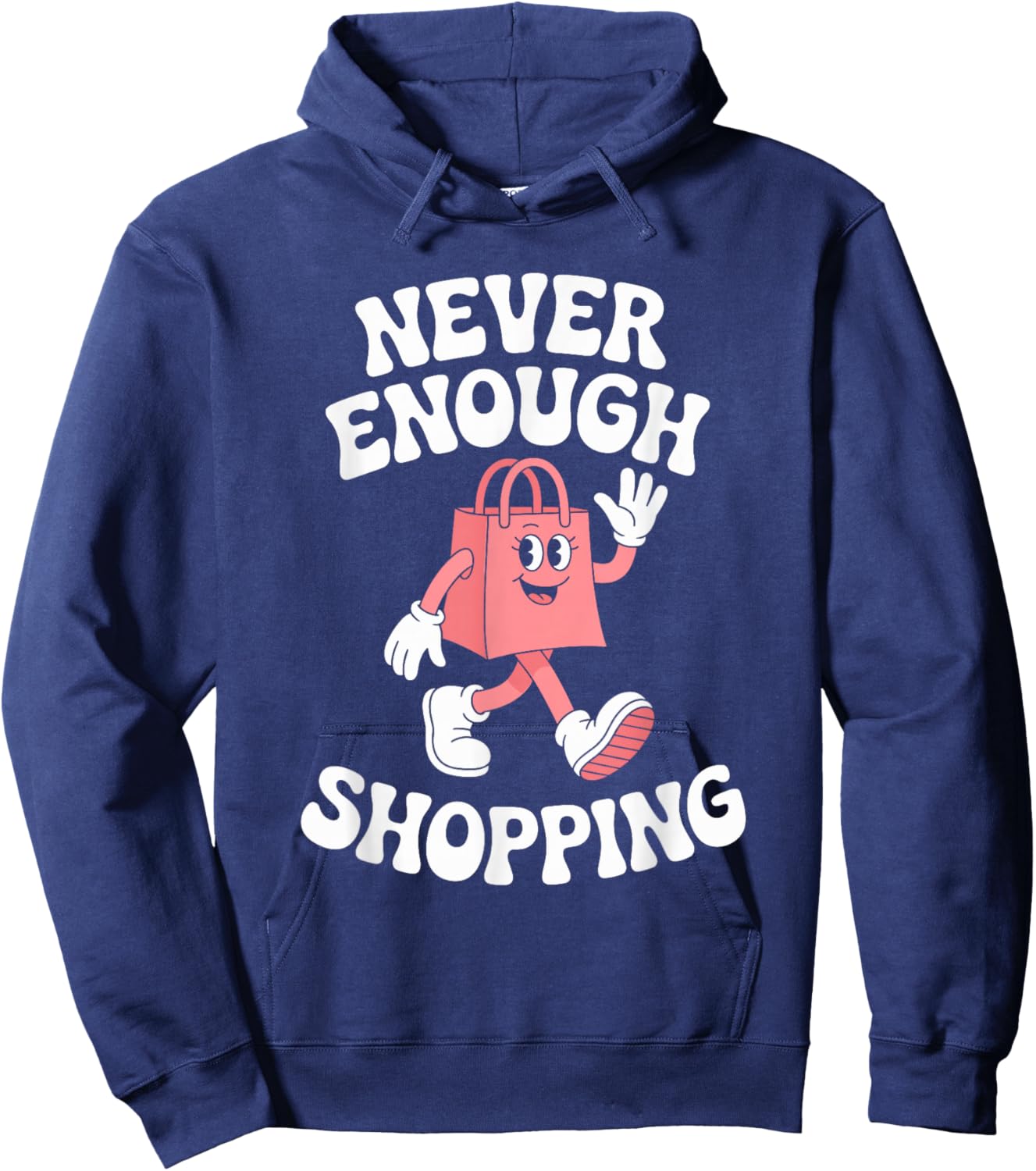 Funny Shopping Retro Hoodie - Hoodie | Navy