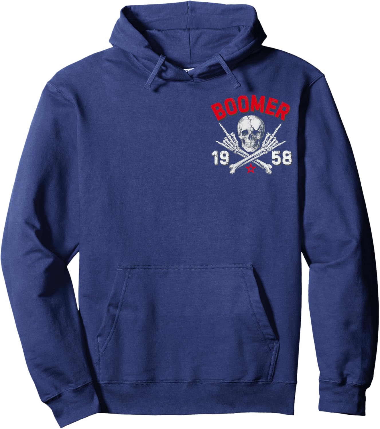 Boomer 1958 Before All You Sissie were Born Skull Hoodie - Hoodie | Navy