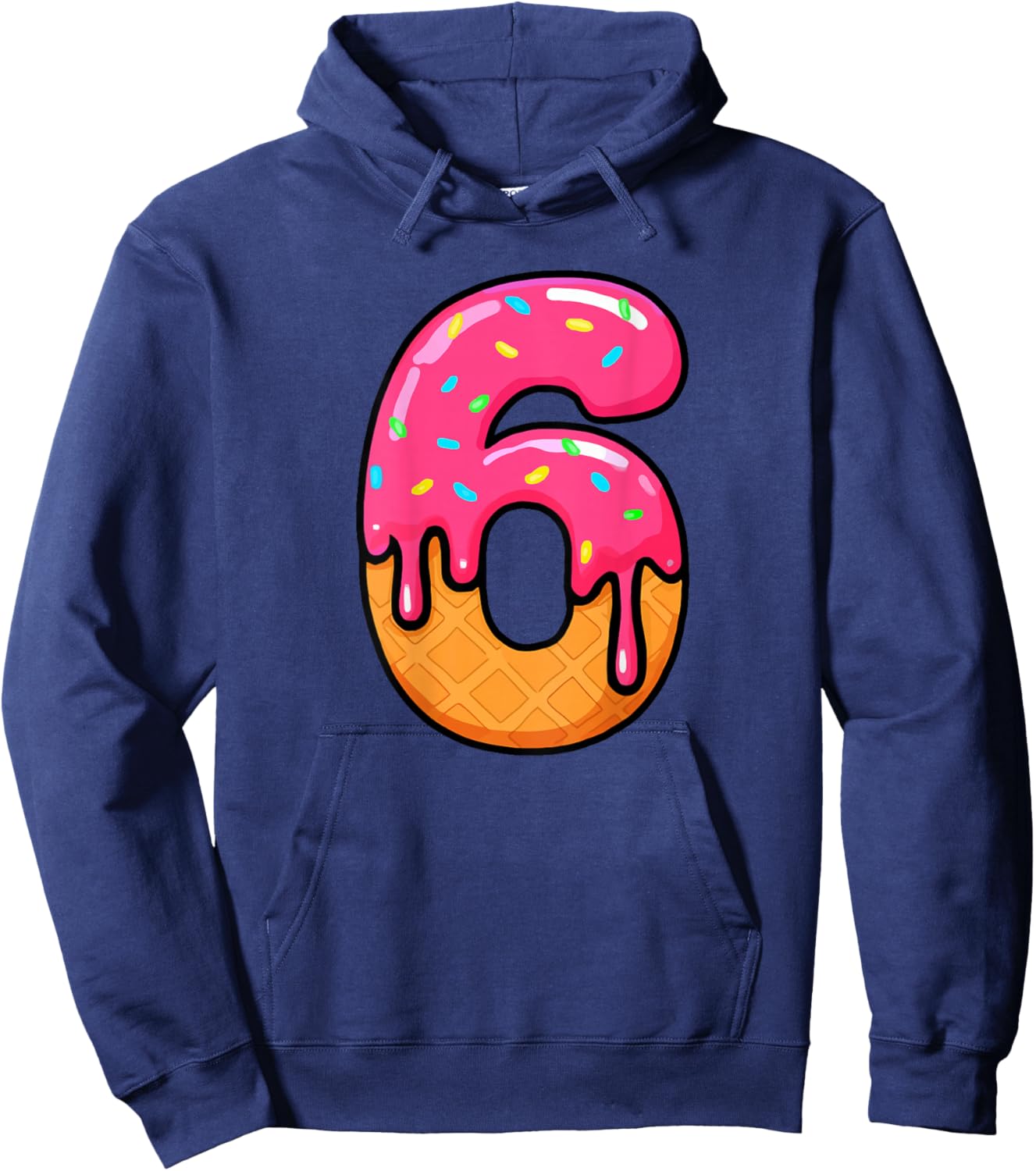 67 Ice Cream Drip Meme 6 7 Hallowee Costume Couple (On Back) Hoodie - Hoodie | Navy