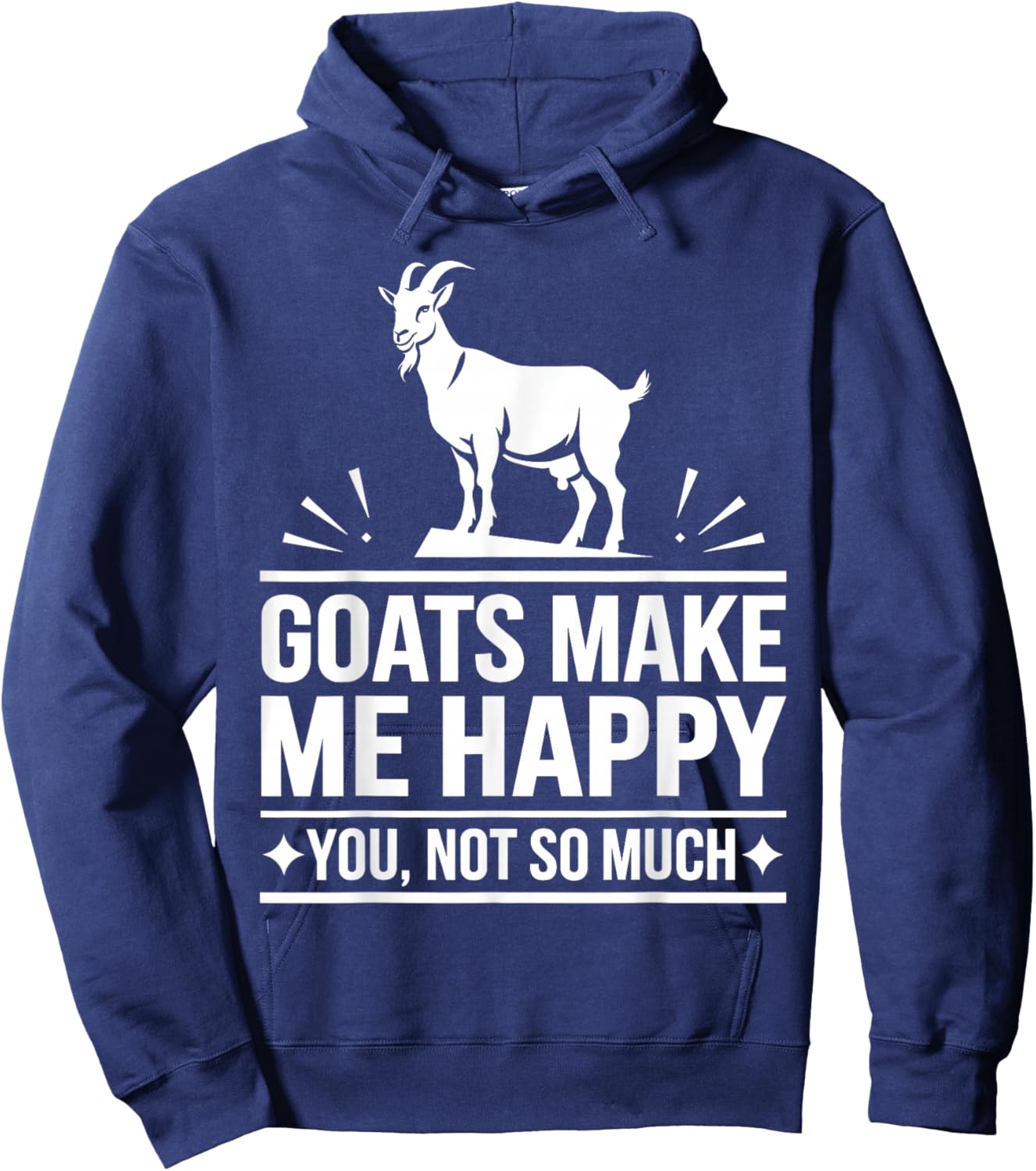 Cute Goat Design Women Kids Animal Farmer Goat Lover Hoodie - Hoodie | Navy