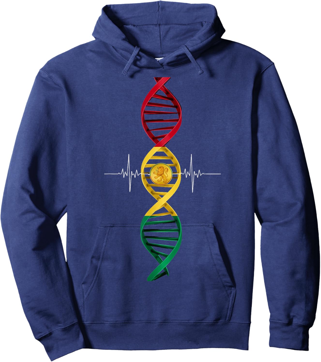 Rasta Reggae Music Jamaican Rastafari Roots Rastafarian Hoodie - Hoodie | Navy