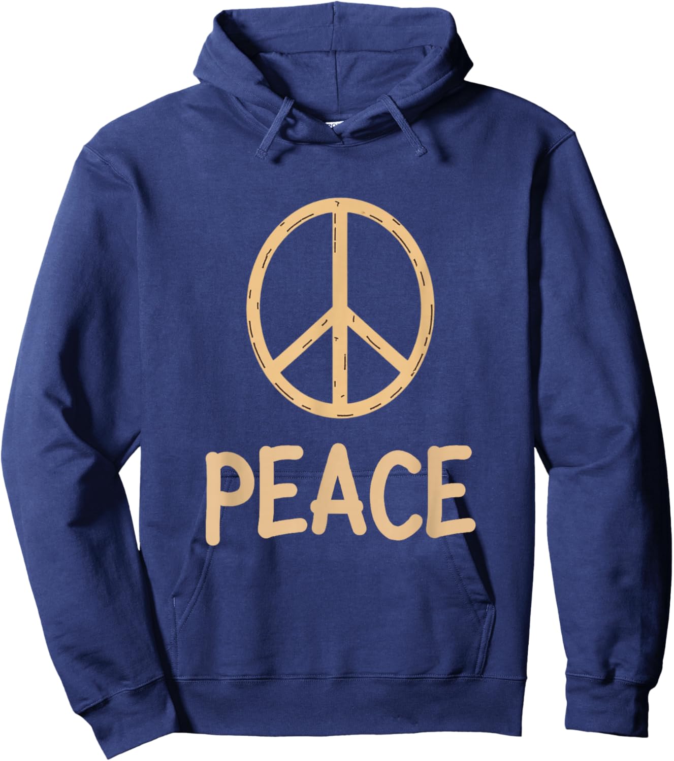 Peace and Peace Sign Hoodie - Hoodie | Navy