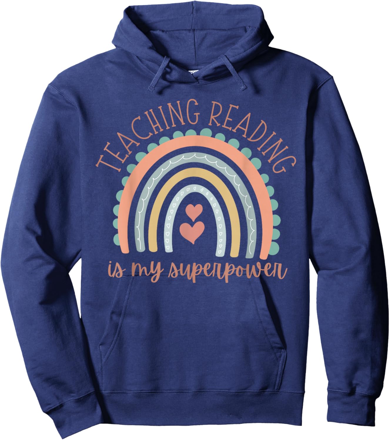 Teaching Reading is My Superpower Hoodie - Hoodie | Navy