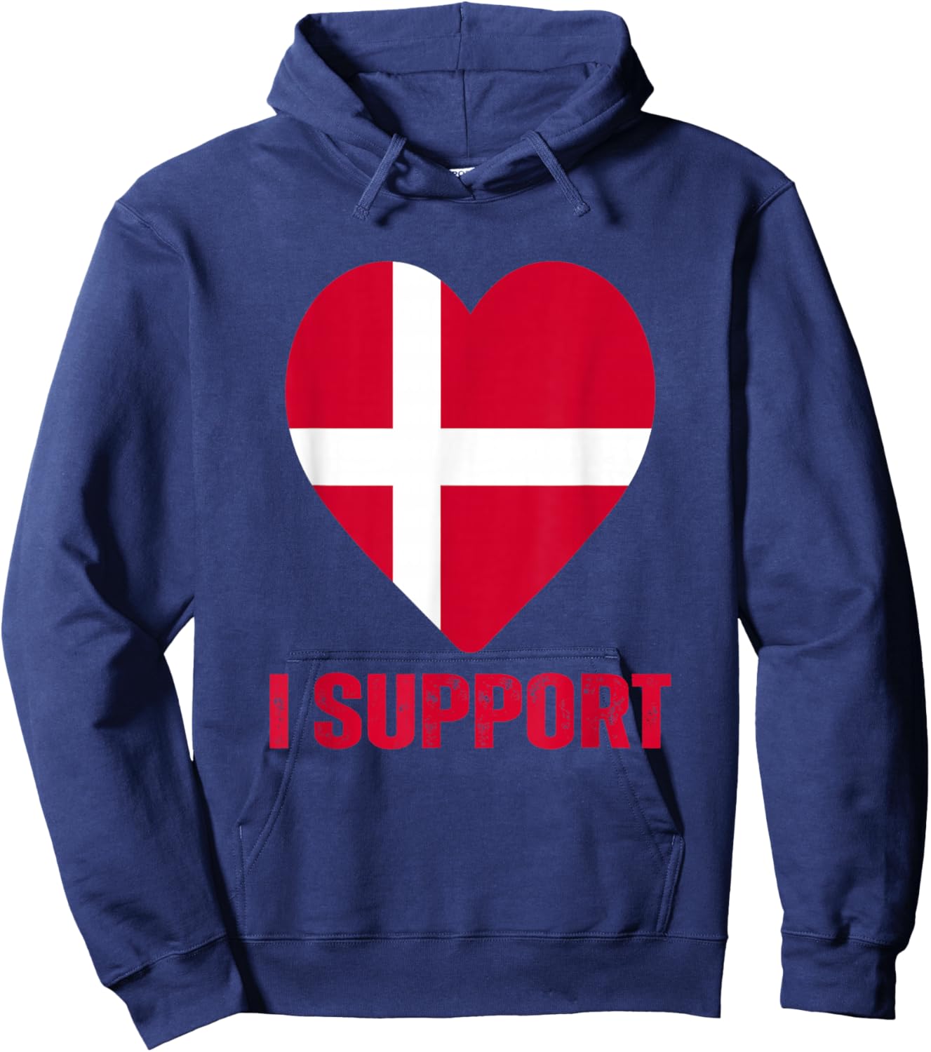Denmark Greenland Flag is Not for Sale Support Danish Design Hoodie - Hoodie | Navy