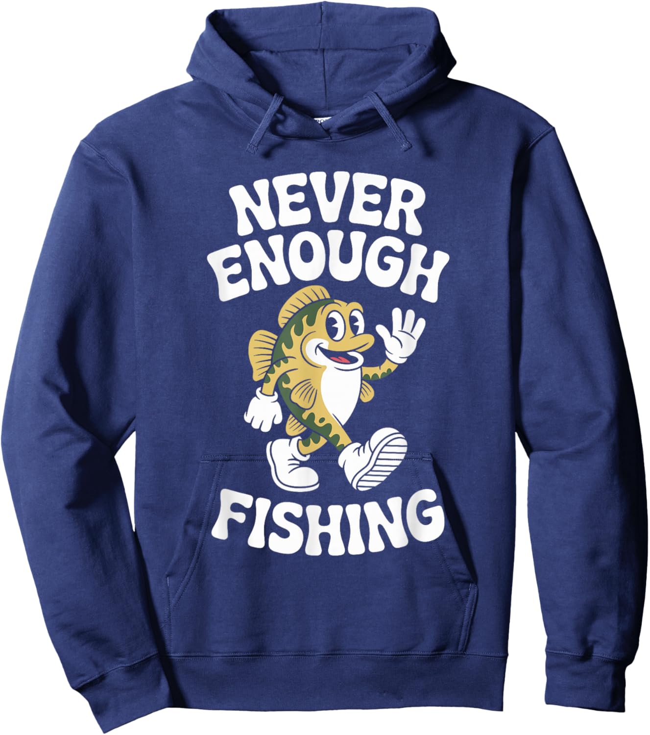 Funny Fishing Retro Hoodie - Hoodie | Navy