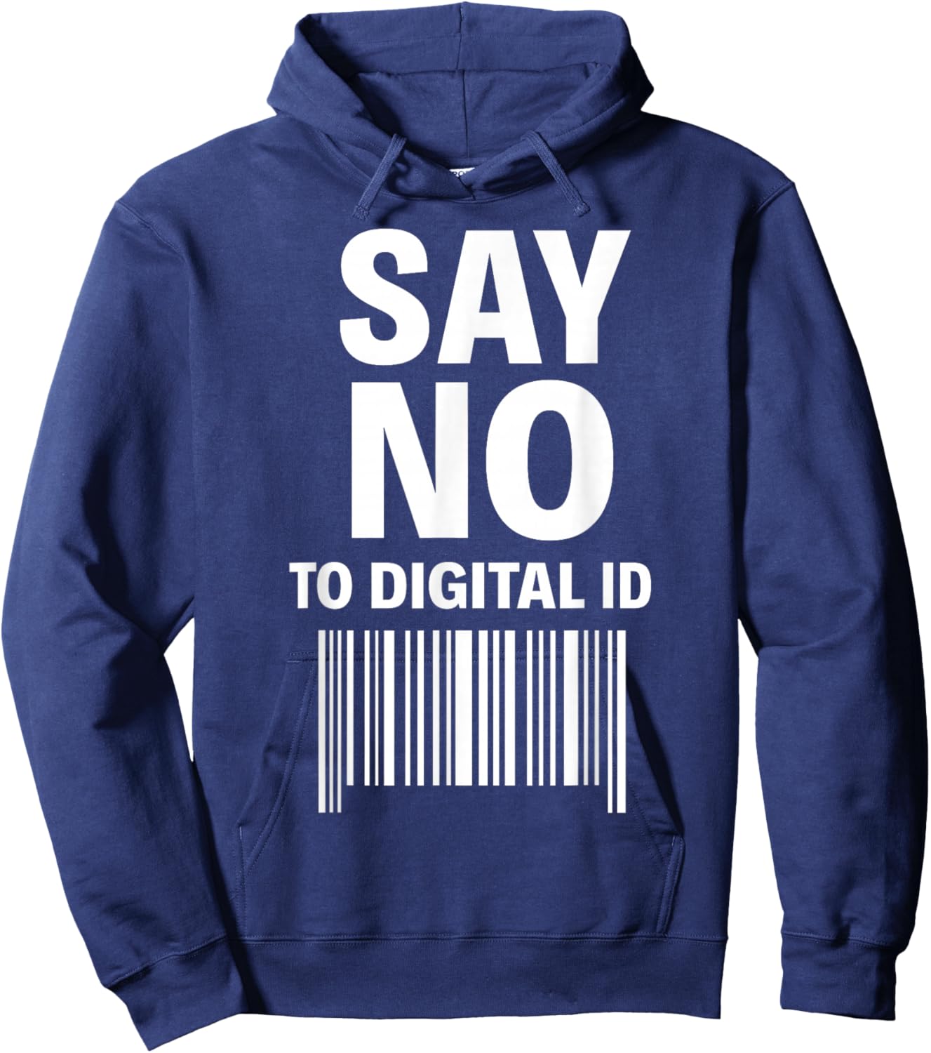 Say No to Digital ID Hoodie - Hoodie | Navy